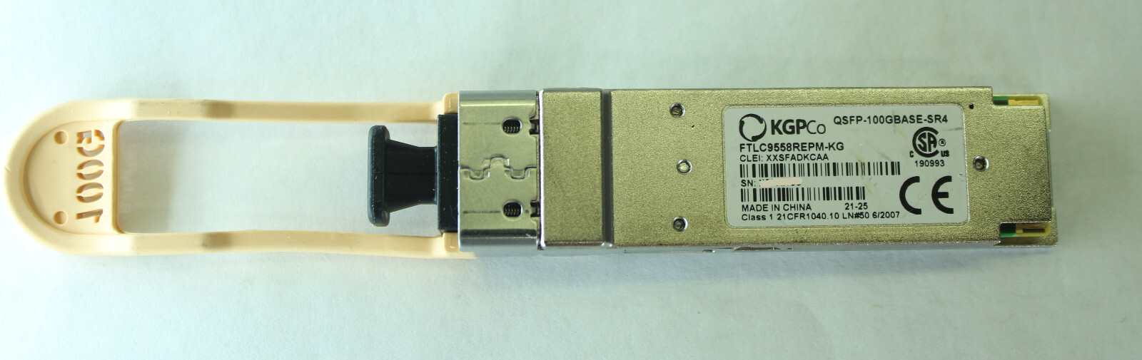 KGPCo SFP28+ QSFP-100GBase-SR4 FTLC9558REPM-KG Optical Transceiver