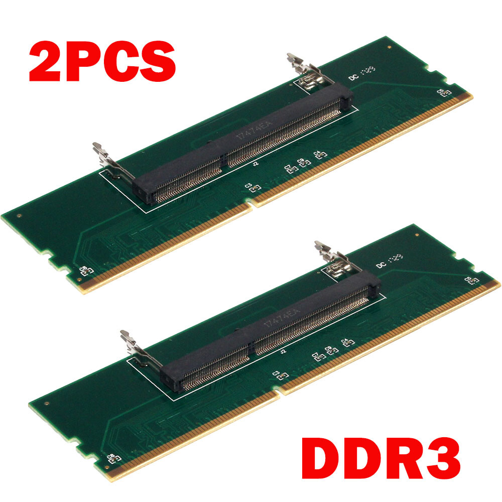 2PACK DDR3 Laptop To DeskTop Memory RAM Adapter Connector Converter HOT