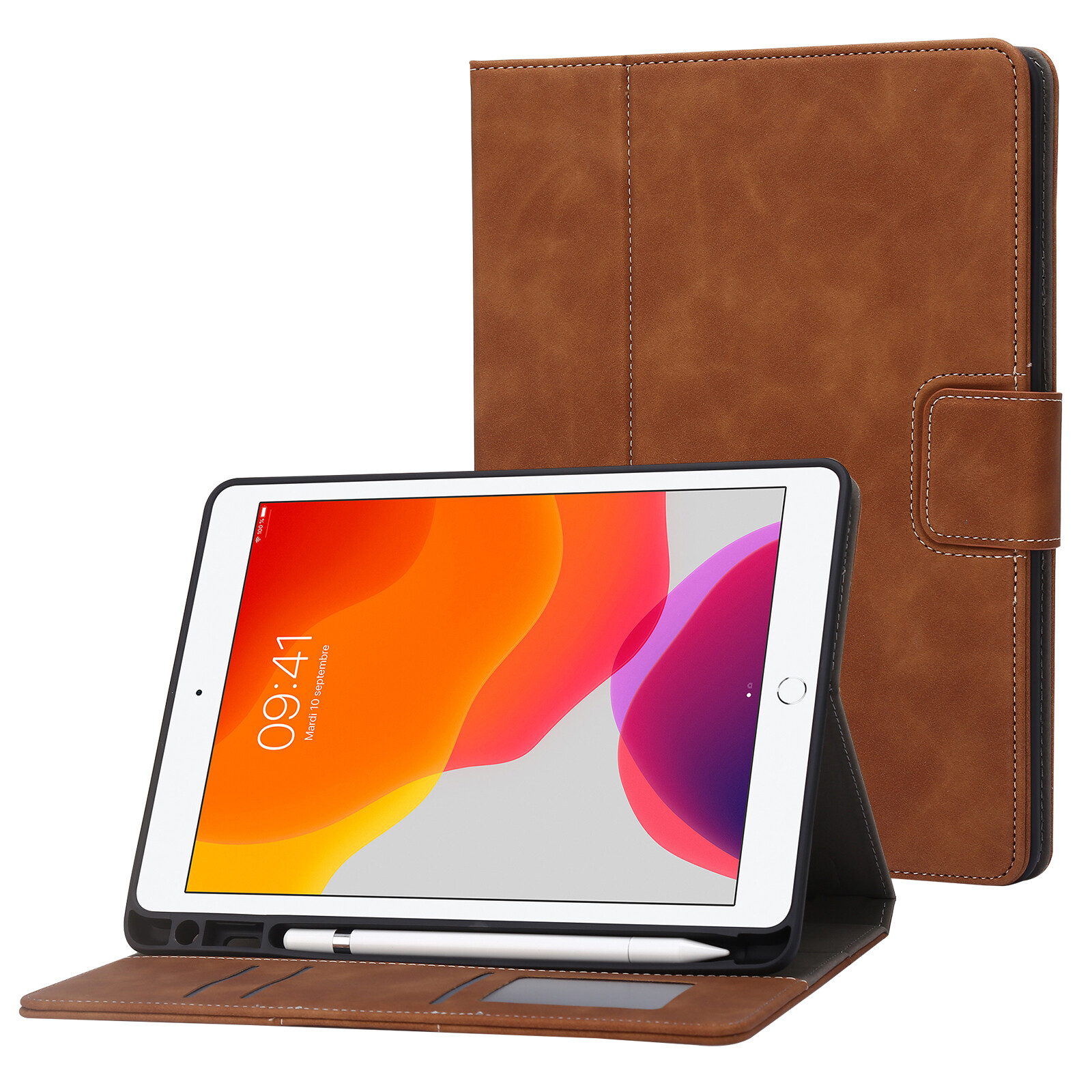 For iPad 5th 6th 7th 8th 9th 10th 11th Gen Pro 11" Flip Wallet Stand Case Cover