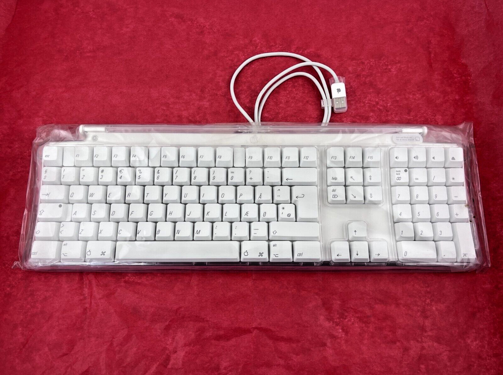 Apple Vintage Pro Keyboard M7803 Danish New