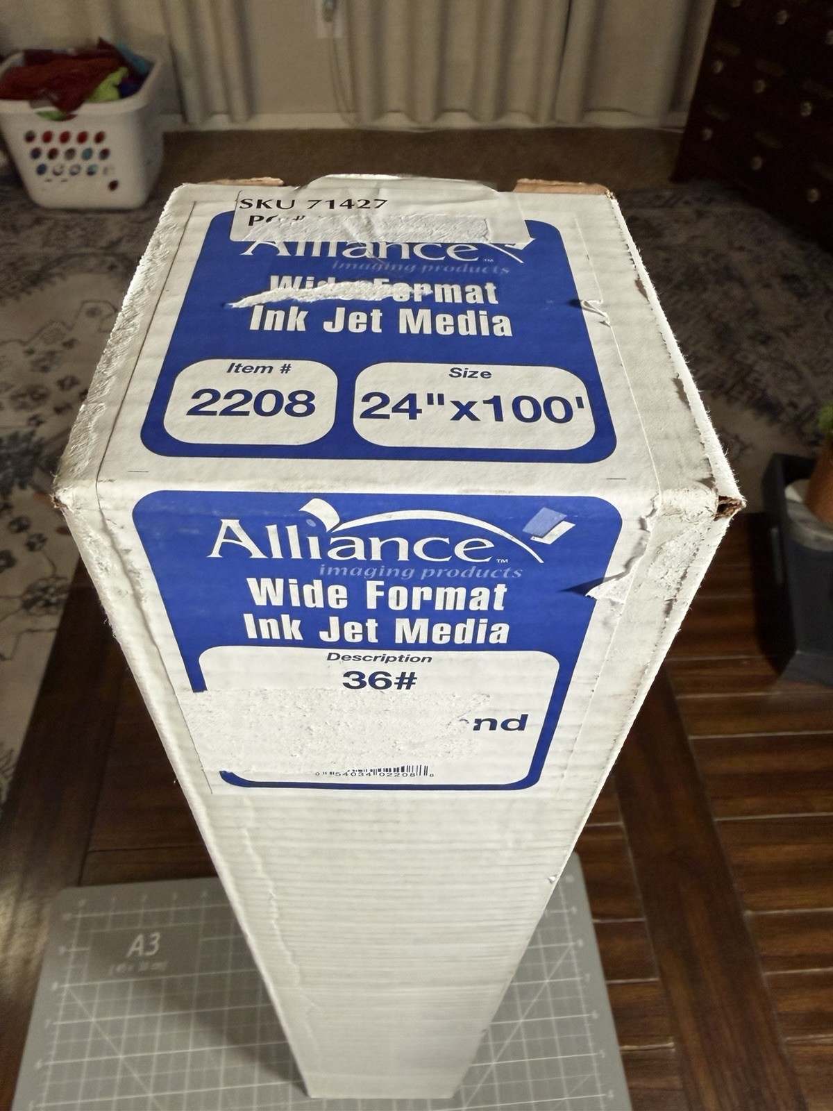 Alliance Max 36# Wide Format Coated Bond  Ink Jet Paper NEW,  Sealed 24” X 100”