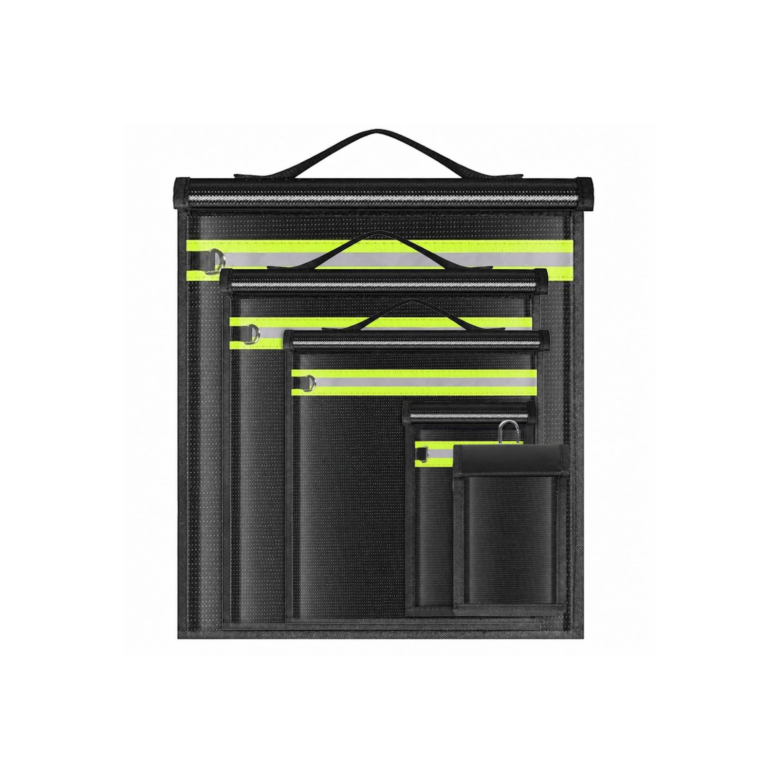 Large Faraday Bags 5 Pack-Faraday with EMP, RFID, FOB Signal Blocker for Lapt...