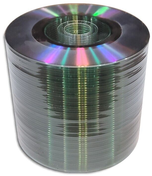 50-Pak Spin-X 3-Inch Mini Silver Top 24X 8cm CD-R's & Mini Sleeves