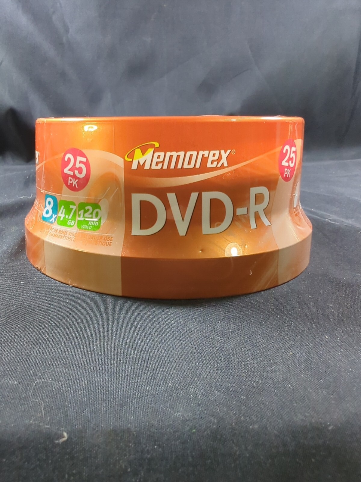 Memorex 25 Pack DVD-R - 8X - 4.7 GB - 120 Minutes - NEW SEALED Recordable