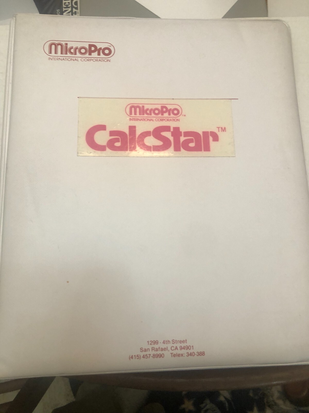 Vintage Rare MicroPro Calstar  Users Manual  W/Floppy Disk   1981