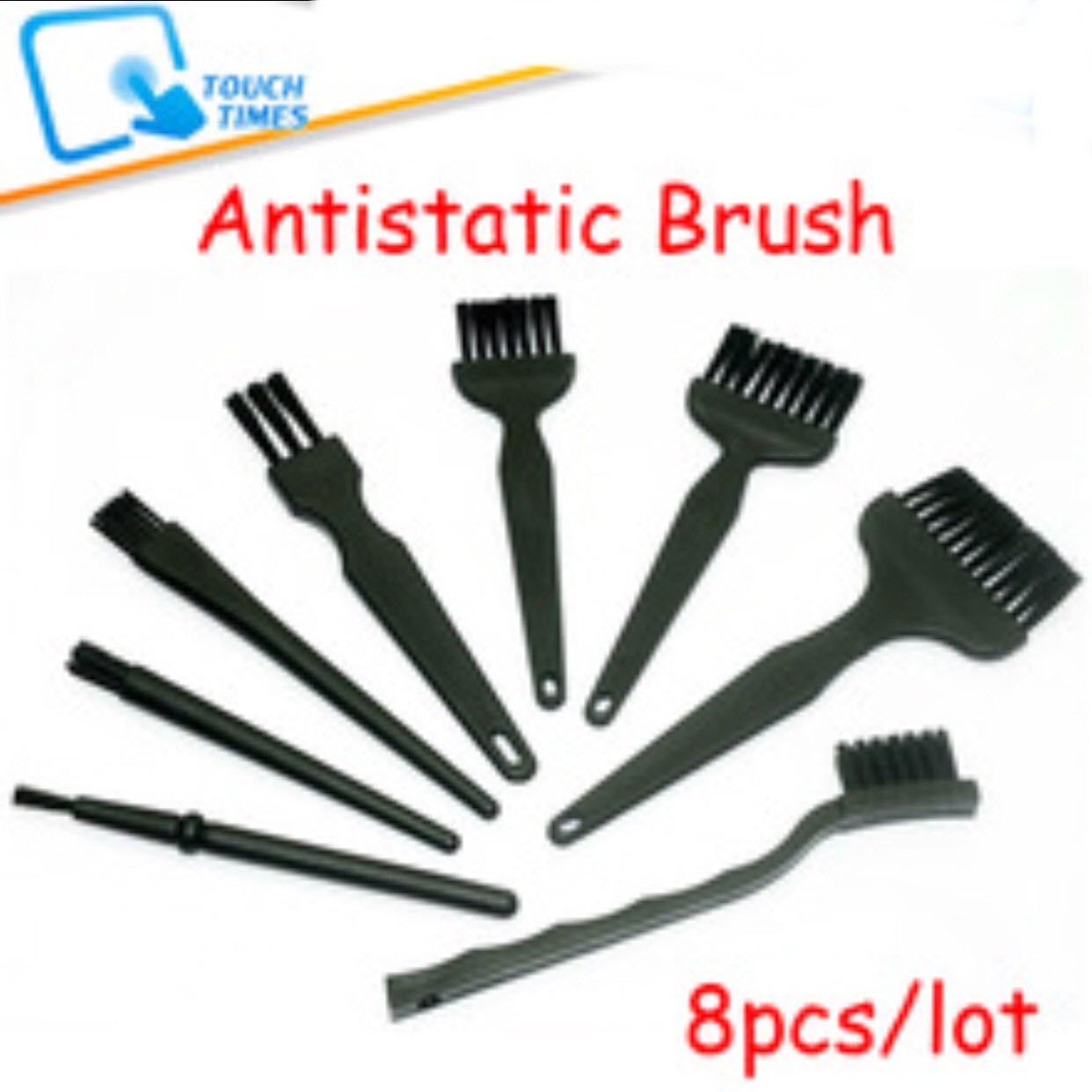 8pcs Electronics Clean Flux Paste Anti Static Brush Repair Cleaning Tools Set