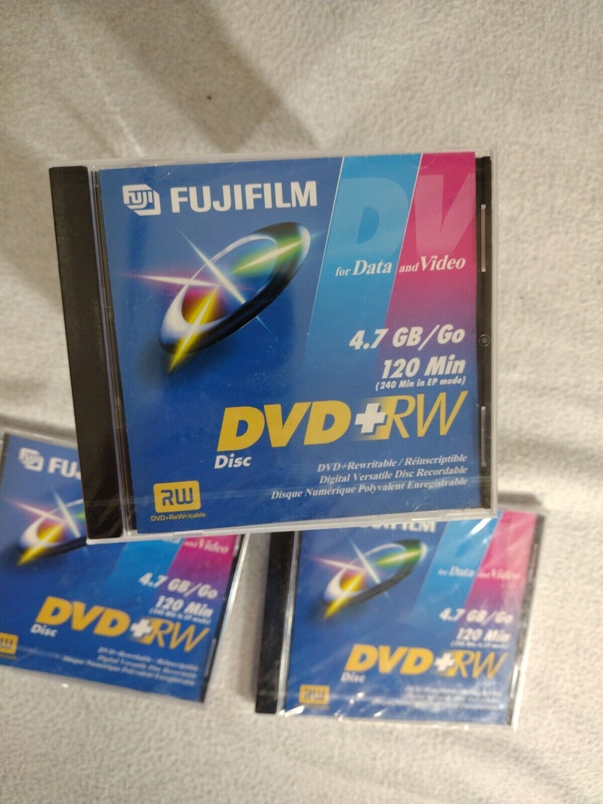 DVD-RW FujiFilm Fuji 4.7 GB/Go 120 Minutes Re-Recordable New Sealed