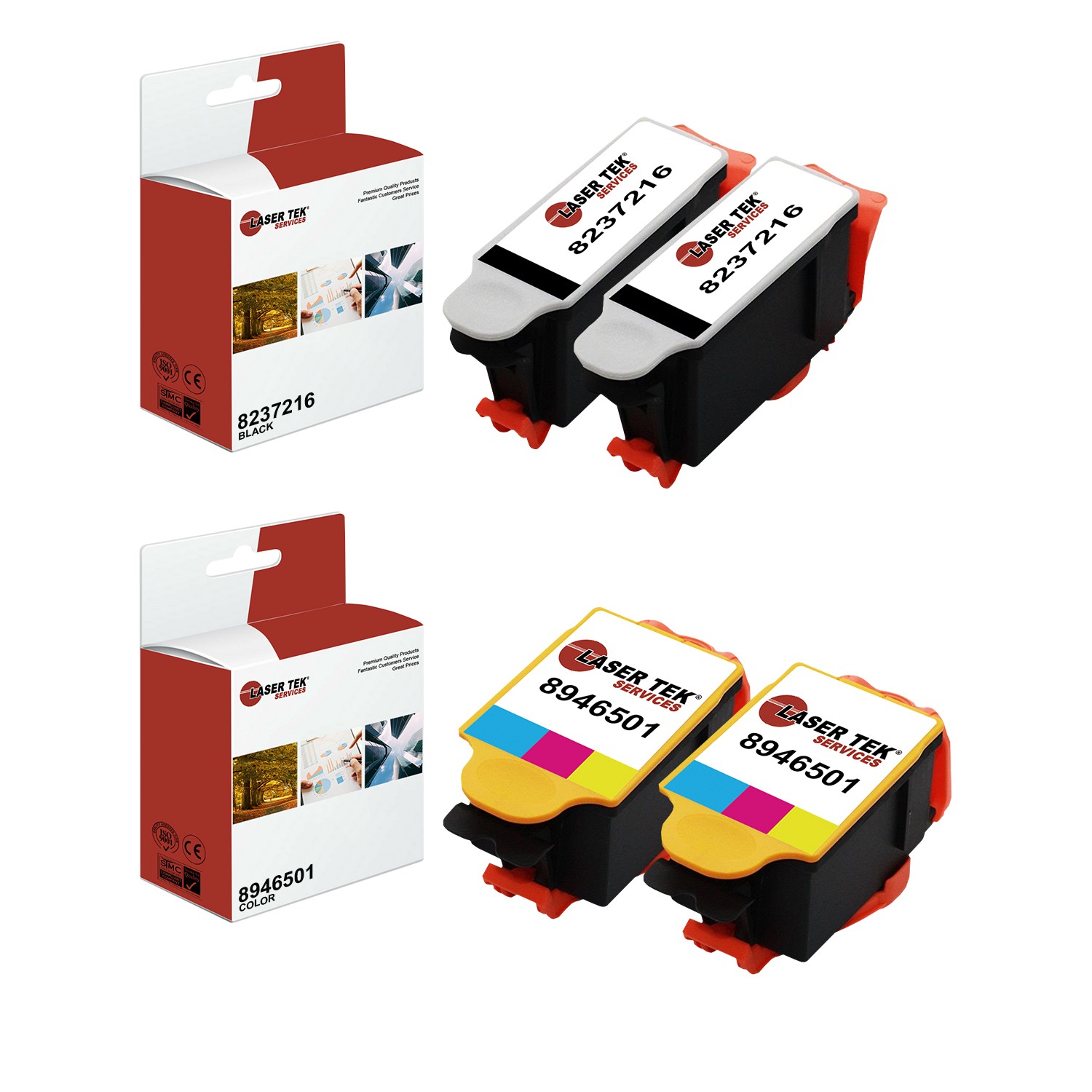 4Pk LTS 10XL 8237216 8946501 HY Compatible for Kodak EasyShare ESP 3250 5210 Ink