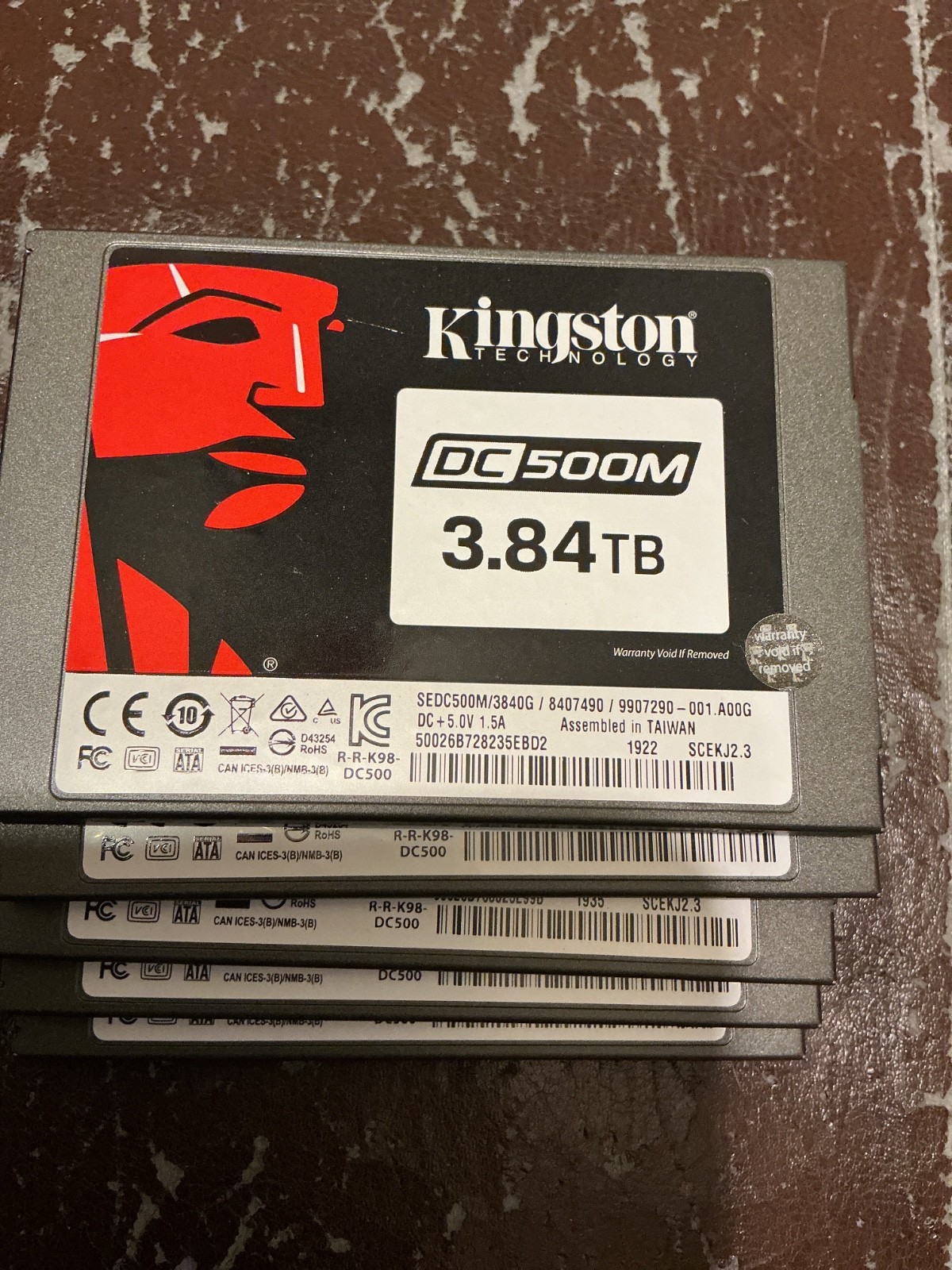 Kingston DC500M 3.84TB 4TB SSD 2.5" SATA 6Gbps - 100% Health