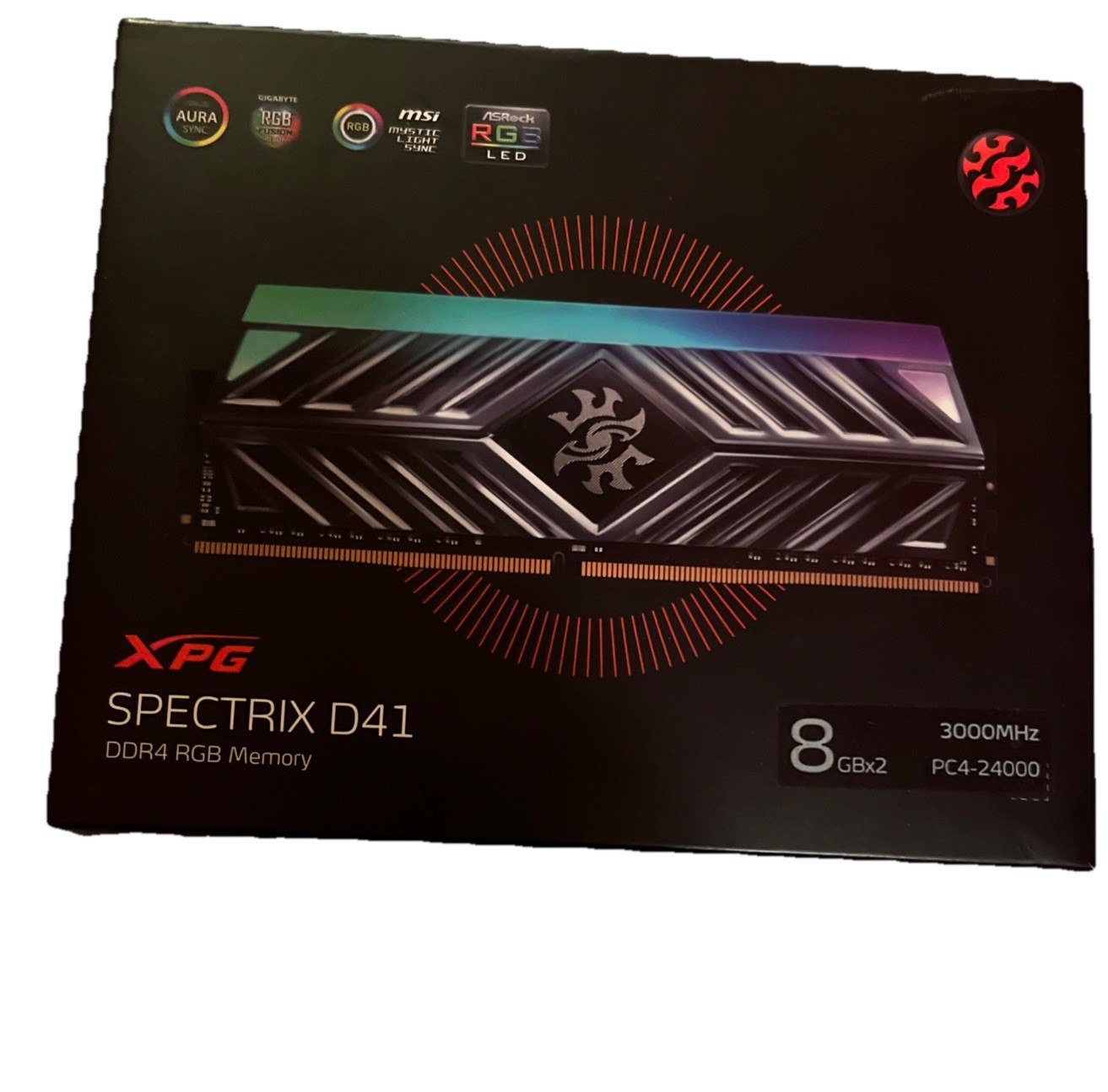 XPG DDR4 3000MHz 16GB RAM Spectrix D40/D41 RGB Memory Module