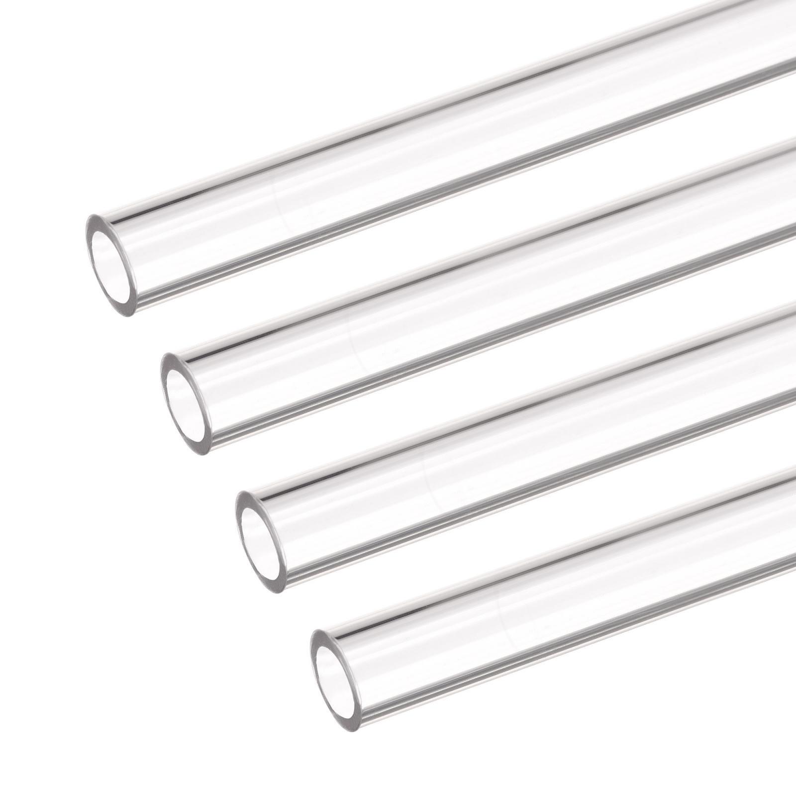 4pcs PETG Tubing Hard 10mm ID 14mm OD 50cm Length High Transparent Clear