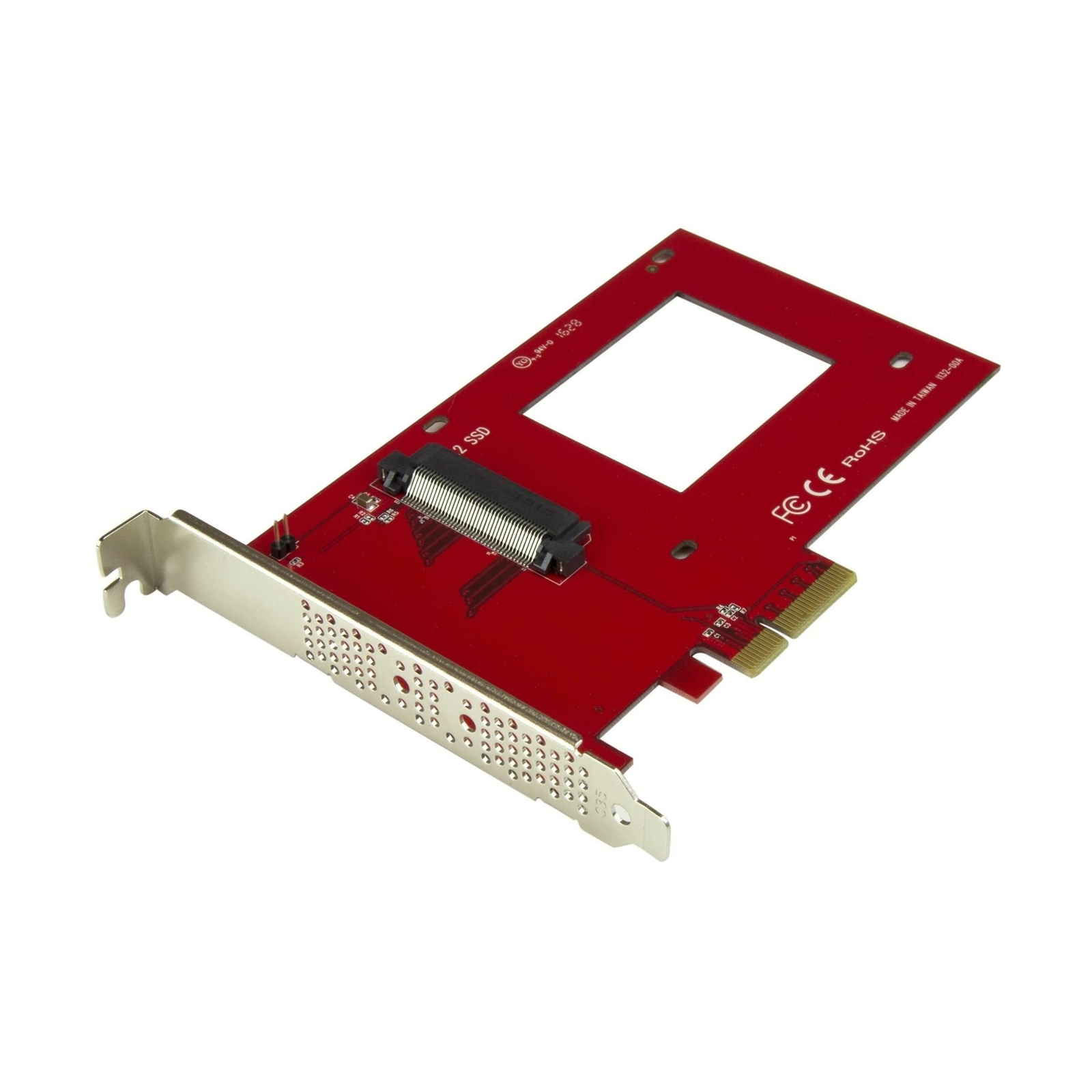 StarTech.com U.2 to PCIe Adapter - x4 PCIe - For 2.5" U.2 NVMe SSD - SFF-8639...