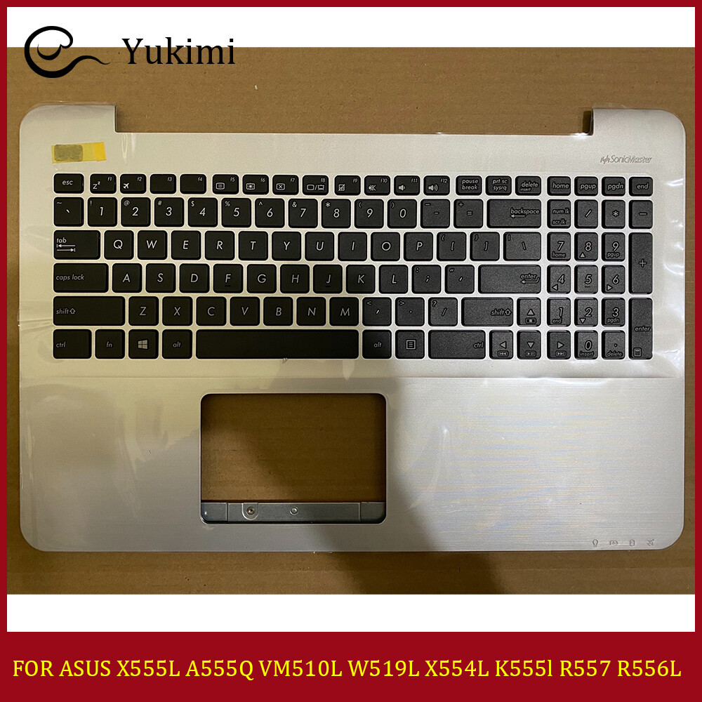 FOR ASUS X555L A555Q VM510L W519L X554L K555l Silver C Shell Palmrest Keyboard