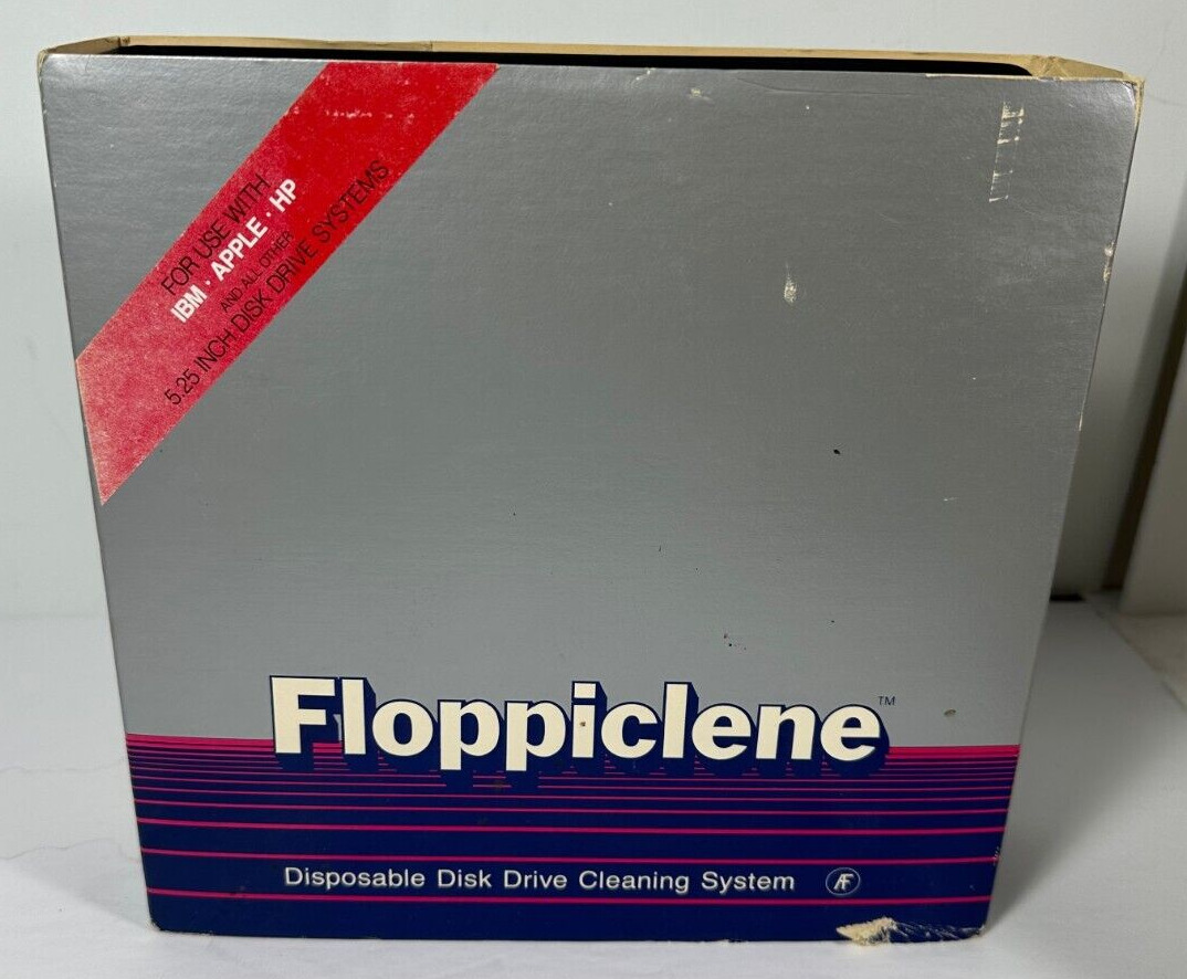 RARE COMPLETE Floppiclene 5.25\