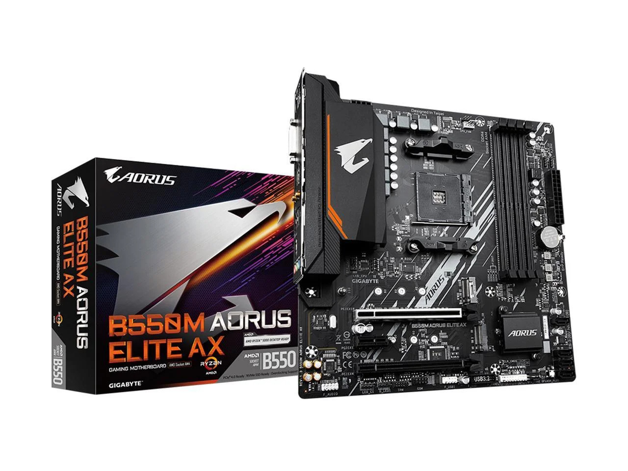 AM4 B550 Micro ATX Motherboard DDR4 Wifi 6E BT 5.3 Dual M.2 Pcie 4.0