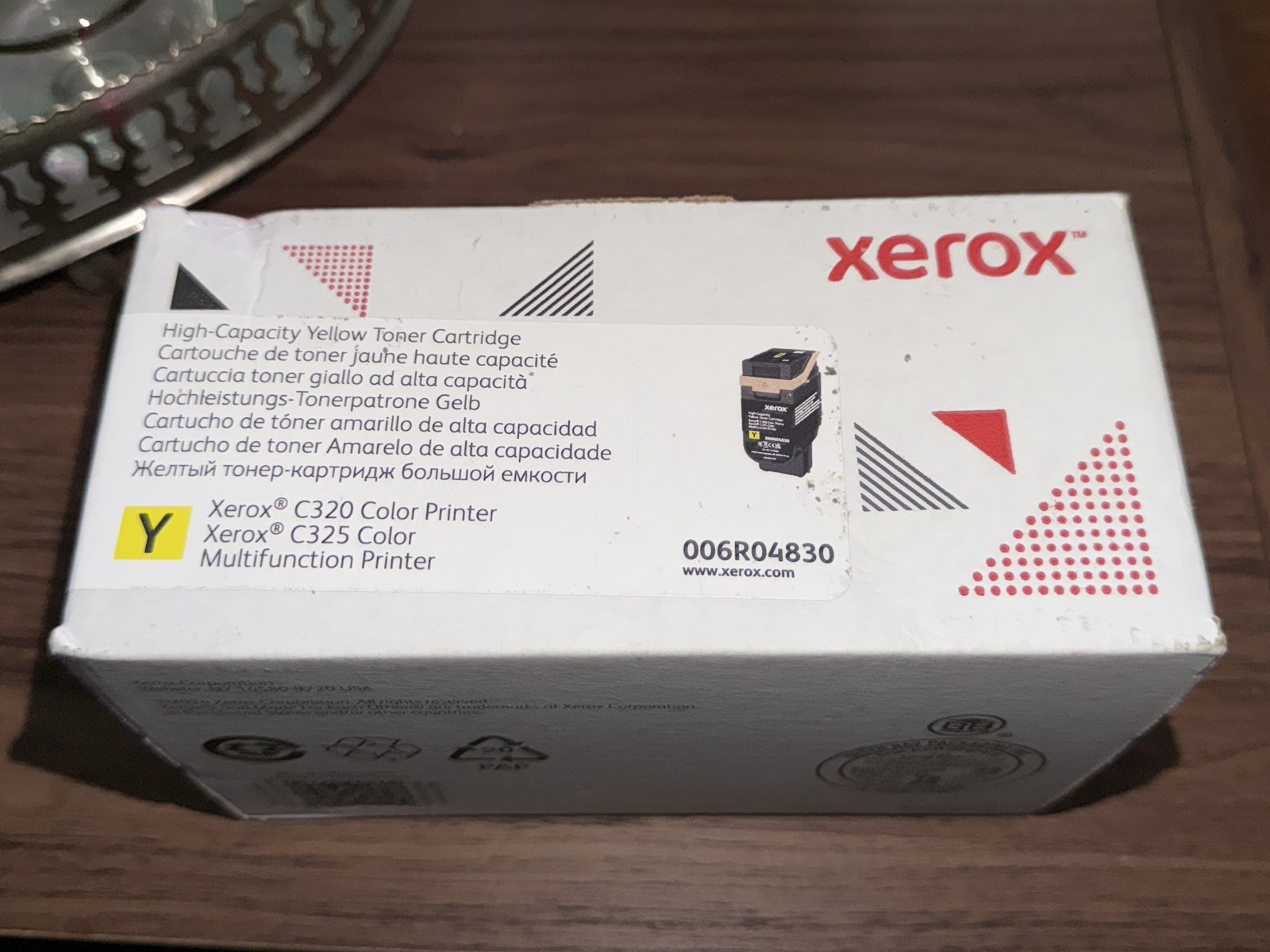 NEW GENUINE - XEROX 006R04830 YELLOW High Yield Toner C320 C325 SEALED BOX