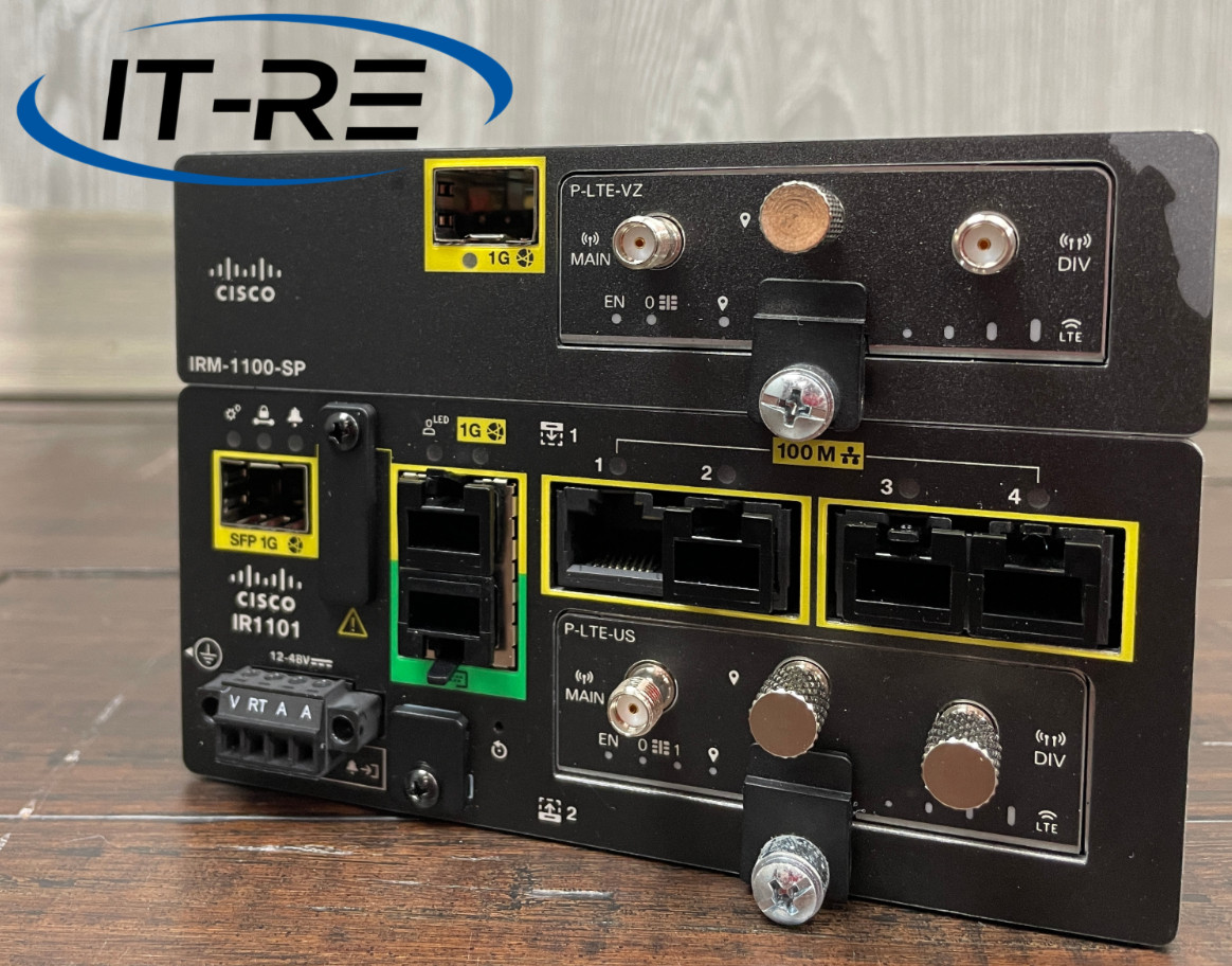 Cisco Catalyst IR1101-K9 Industrial Router w/ IRM-1100-SP Module IR1101-A-K9 B
