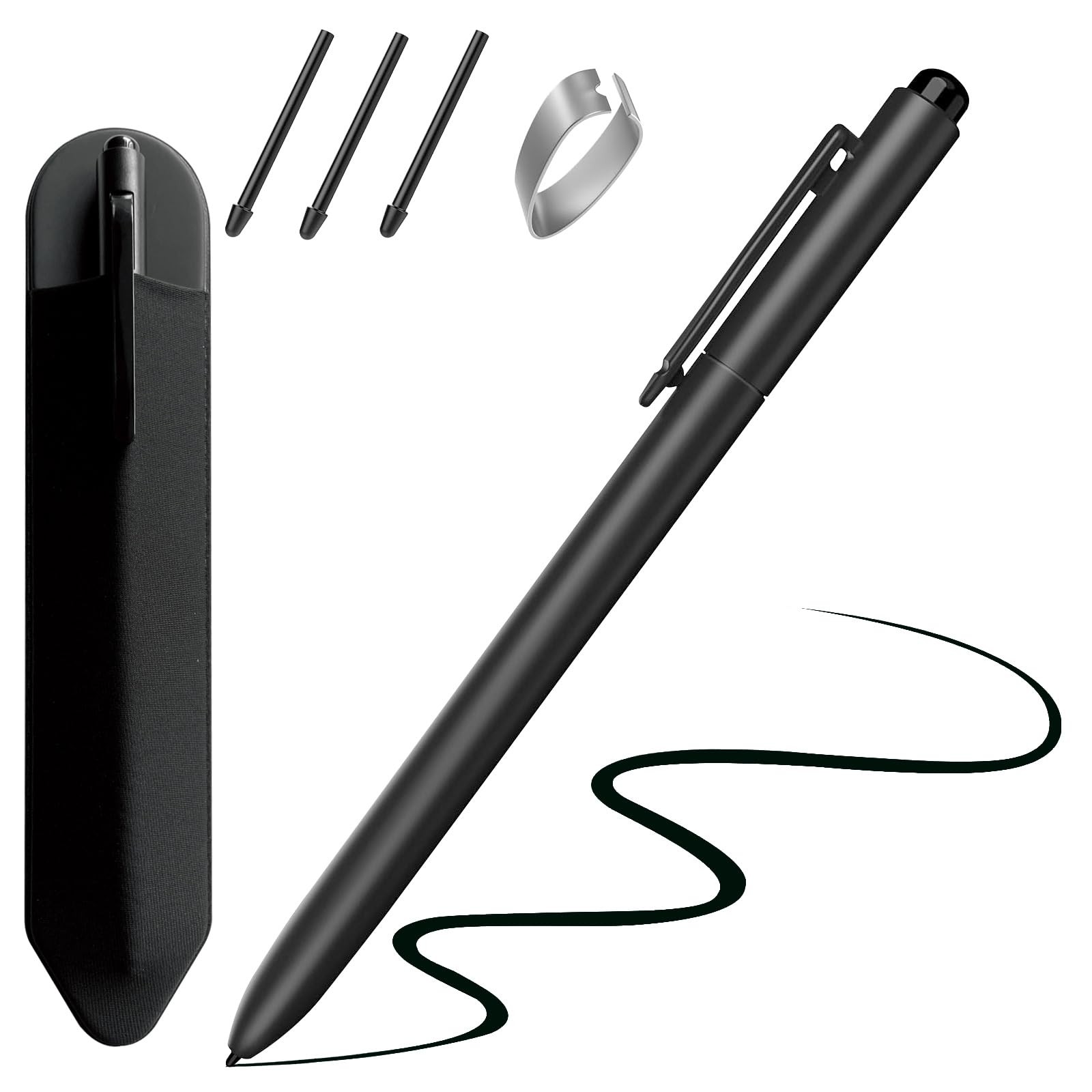 Jvkzaen EMR Stylus Compatible with Remarkable 2, Replacement Digital Black 