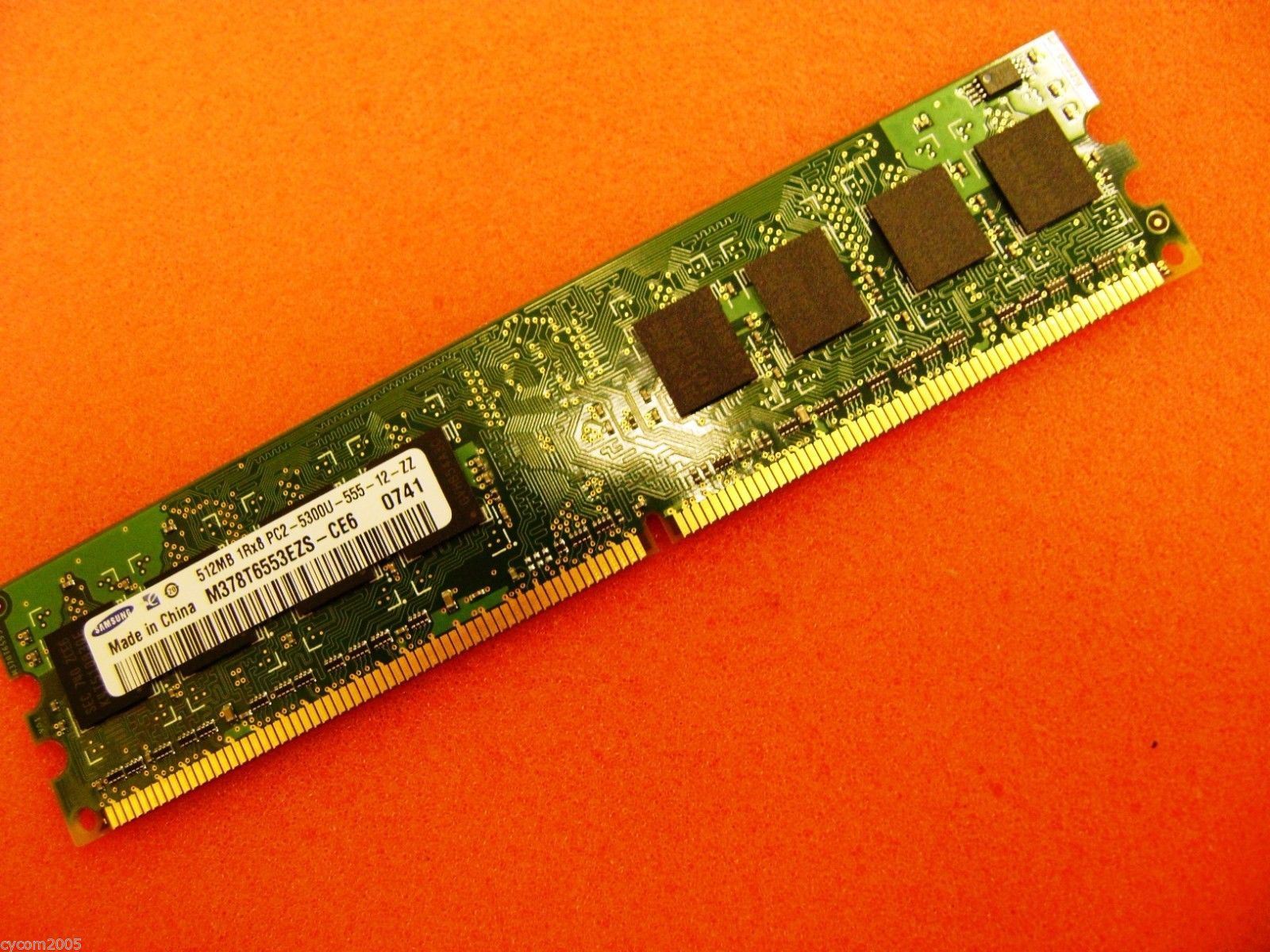 512MB 1Rx8 PC2-5300U-555-12-ZZ * M378T6553EZS-CE6  Memory Samsung * Tested