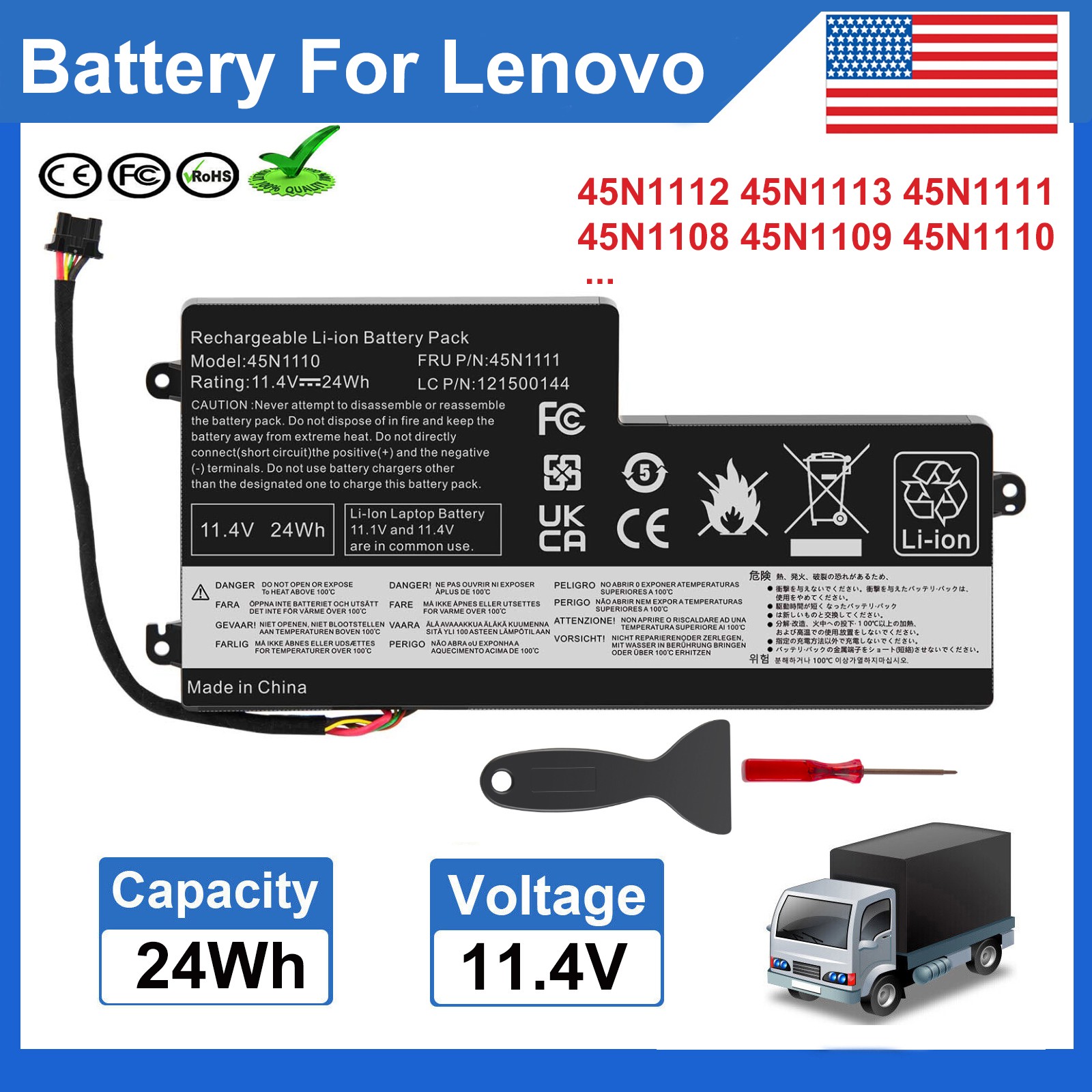 ✅Internal Battery For Lenovo ThinkPad T440 T450 T450S T460 X240 45N1110 45N1111