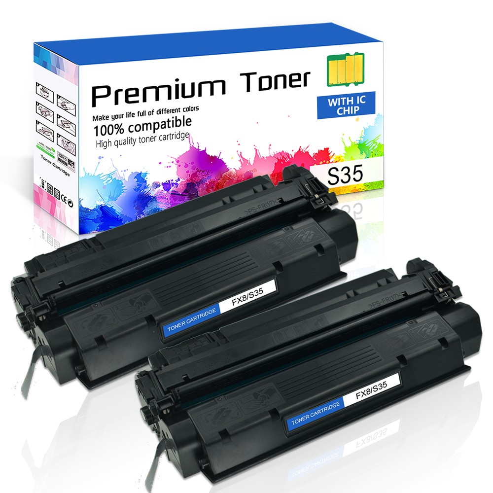 2PK FX8 S35 BLK Toner Cartridge for Canon ImageCLASS L390 D360 D383 L380 310 510