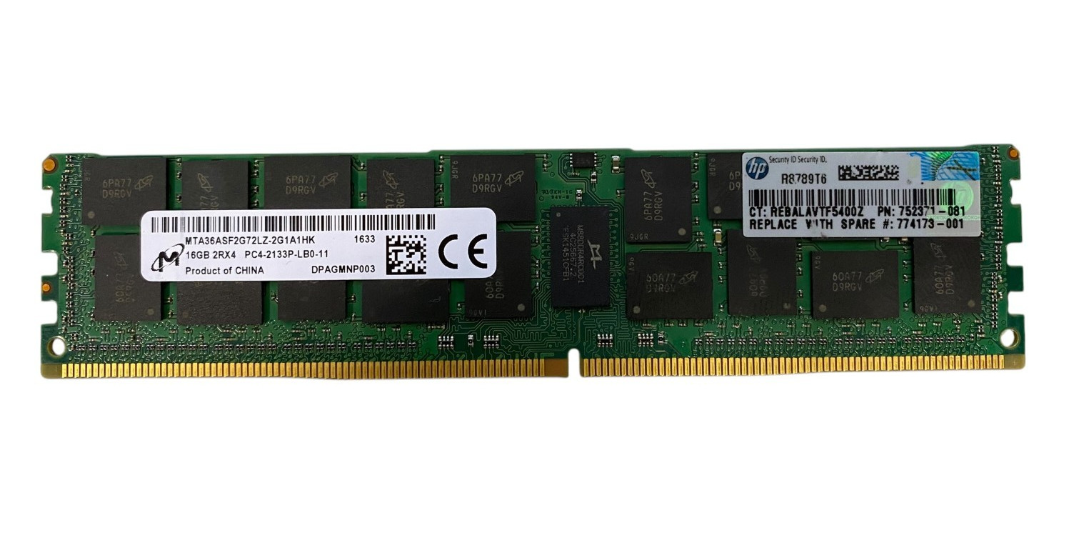 Micron 16GB 2Rx4 PC4-2133P-LB0-11 ECC DDR4 Server Ram MTA36ASF2G72LZ Lot of 6