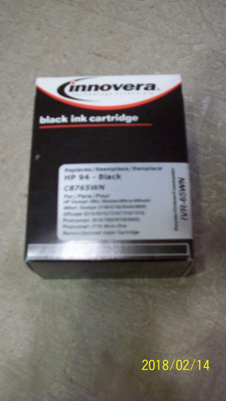 Innovera tech essentials black ink cartridge fits HP 94 Black C87765WN IVR-65WN