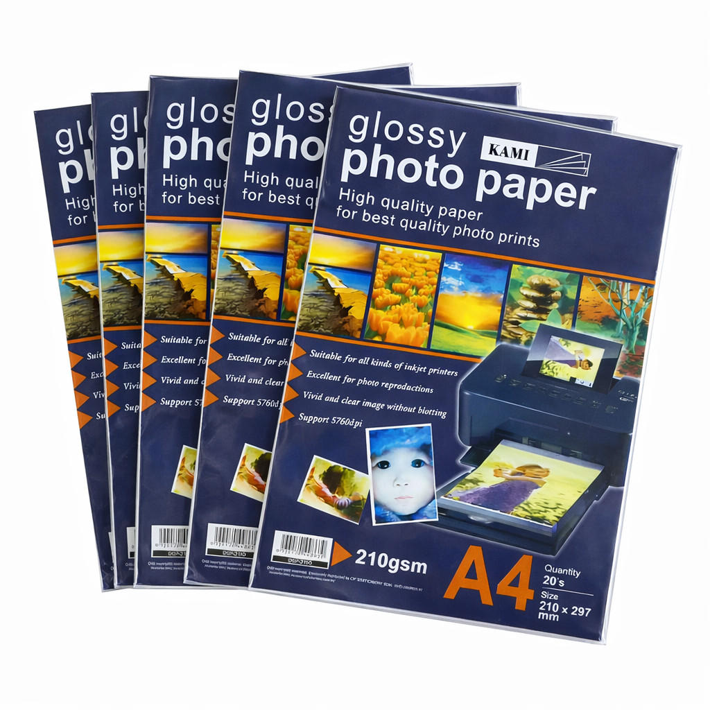 Bulk A4 Glossy Inkjet Photo Paper 210gsm | 5 Set 100 Sheets