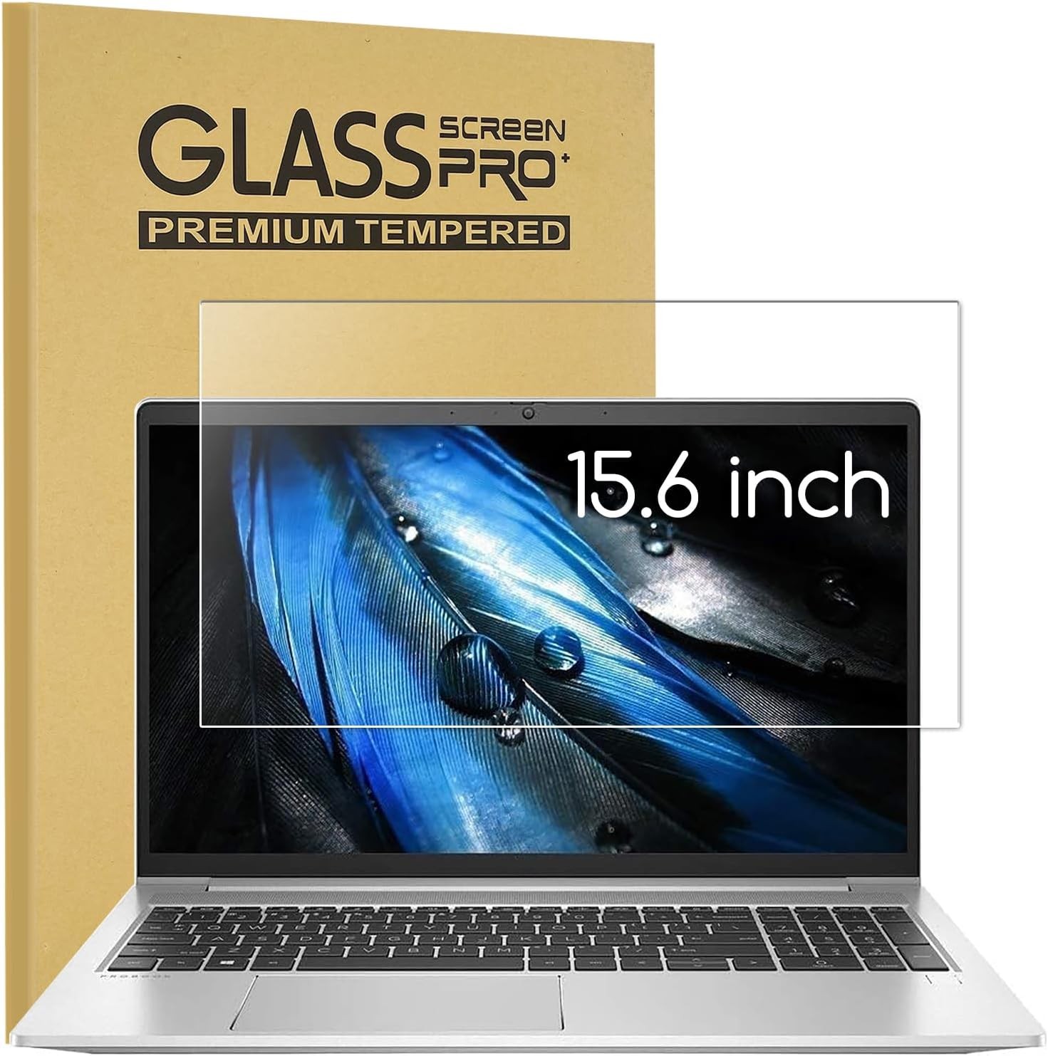15.6 inch Laptop Screen Protector Tempered Glass Ultra Clear & 9H Hardness Shiel