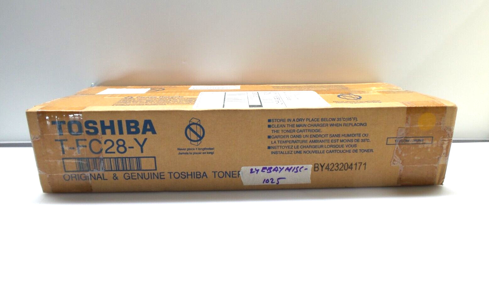 1 Pair Original & Genuine Toshiba Cyan T-FC28-C/ Yellow T-FC28Y Toner Cartridge