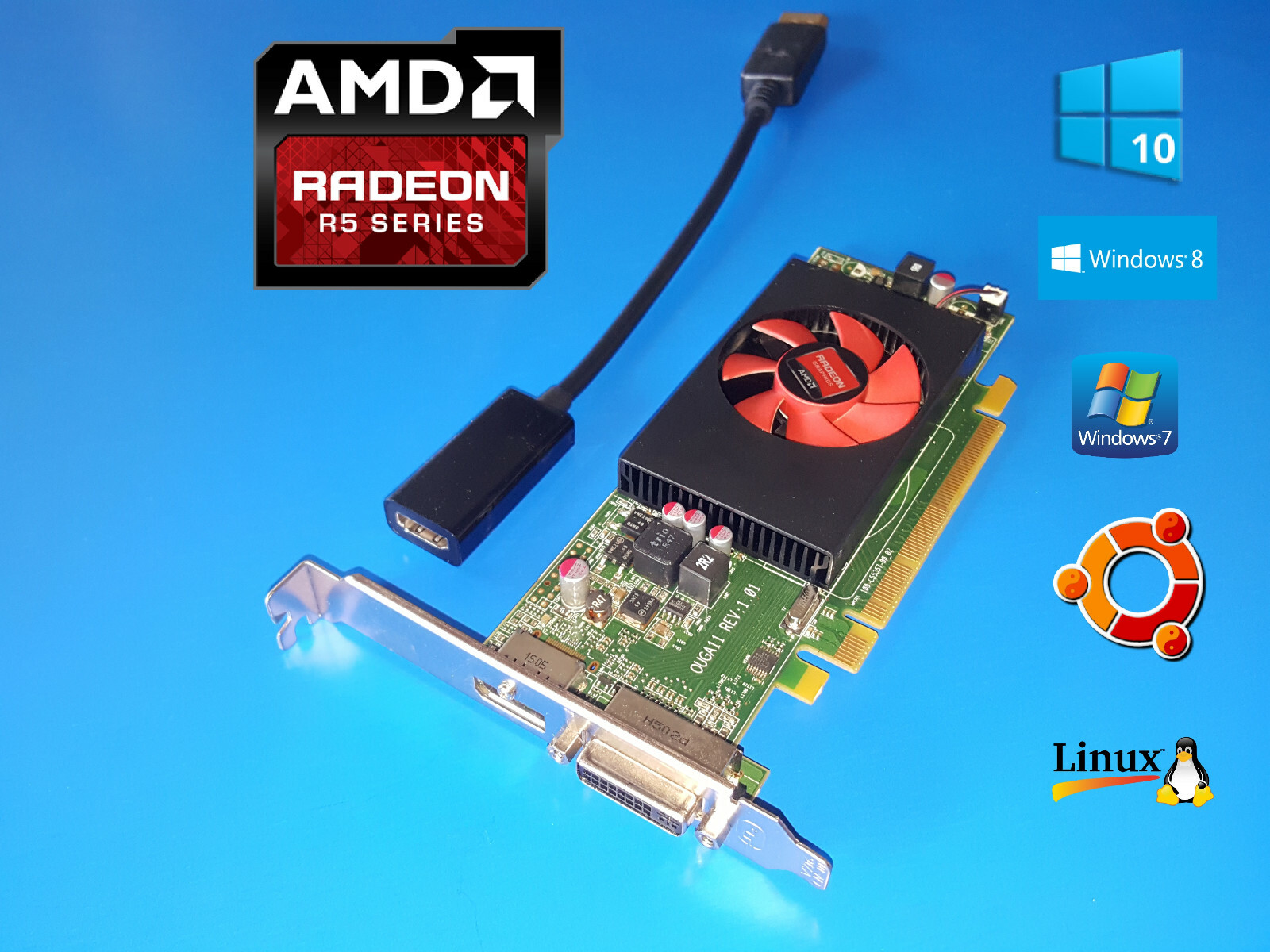 DELL OPTIPLEX 3010 3020 7010 7020 7040 9010 9020 Tower 1GB Video Card + HDMI 