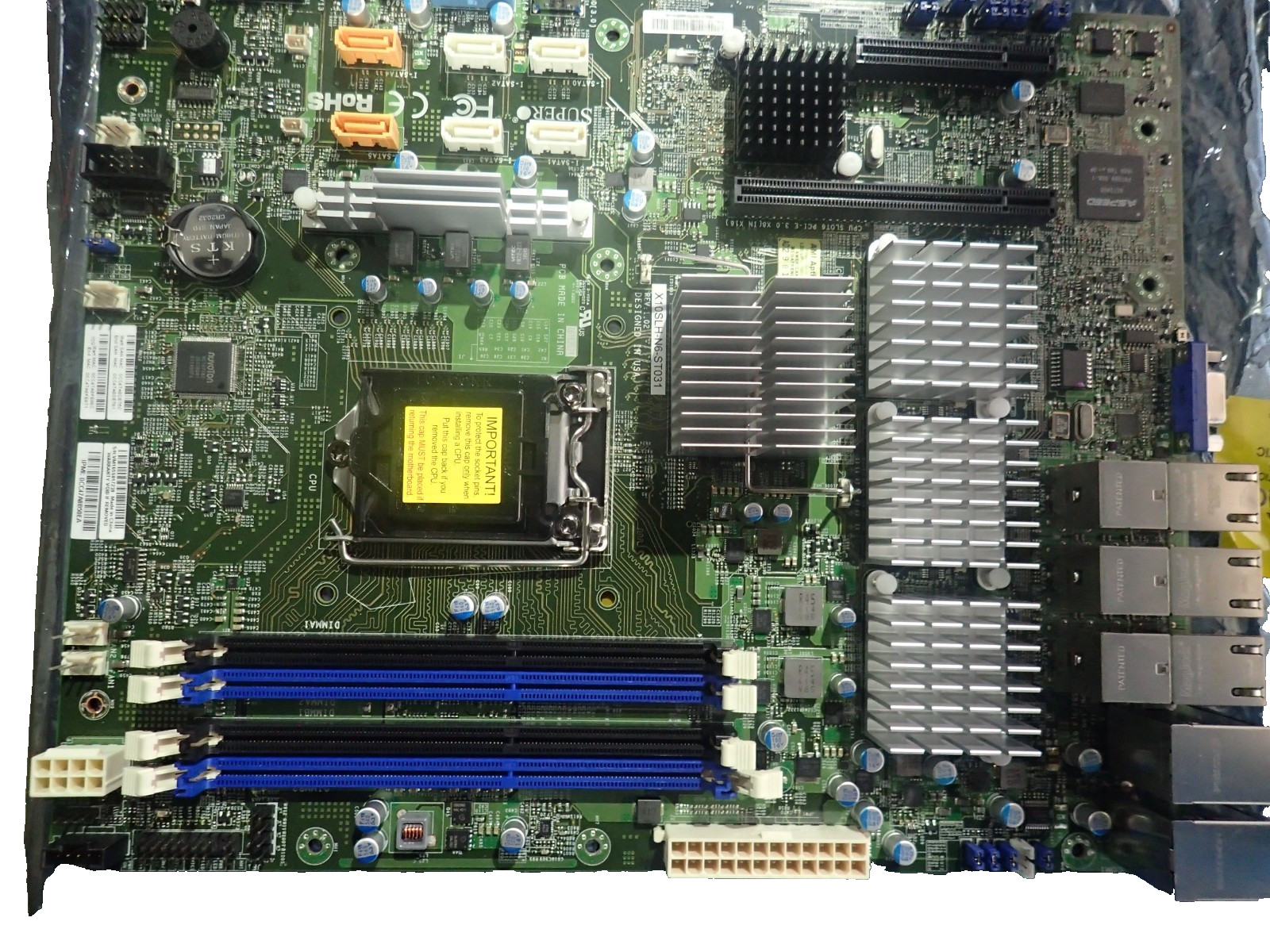 SuperMicro X10SLH-N6-ST031 Server Motheboard Rev 1.02