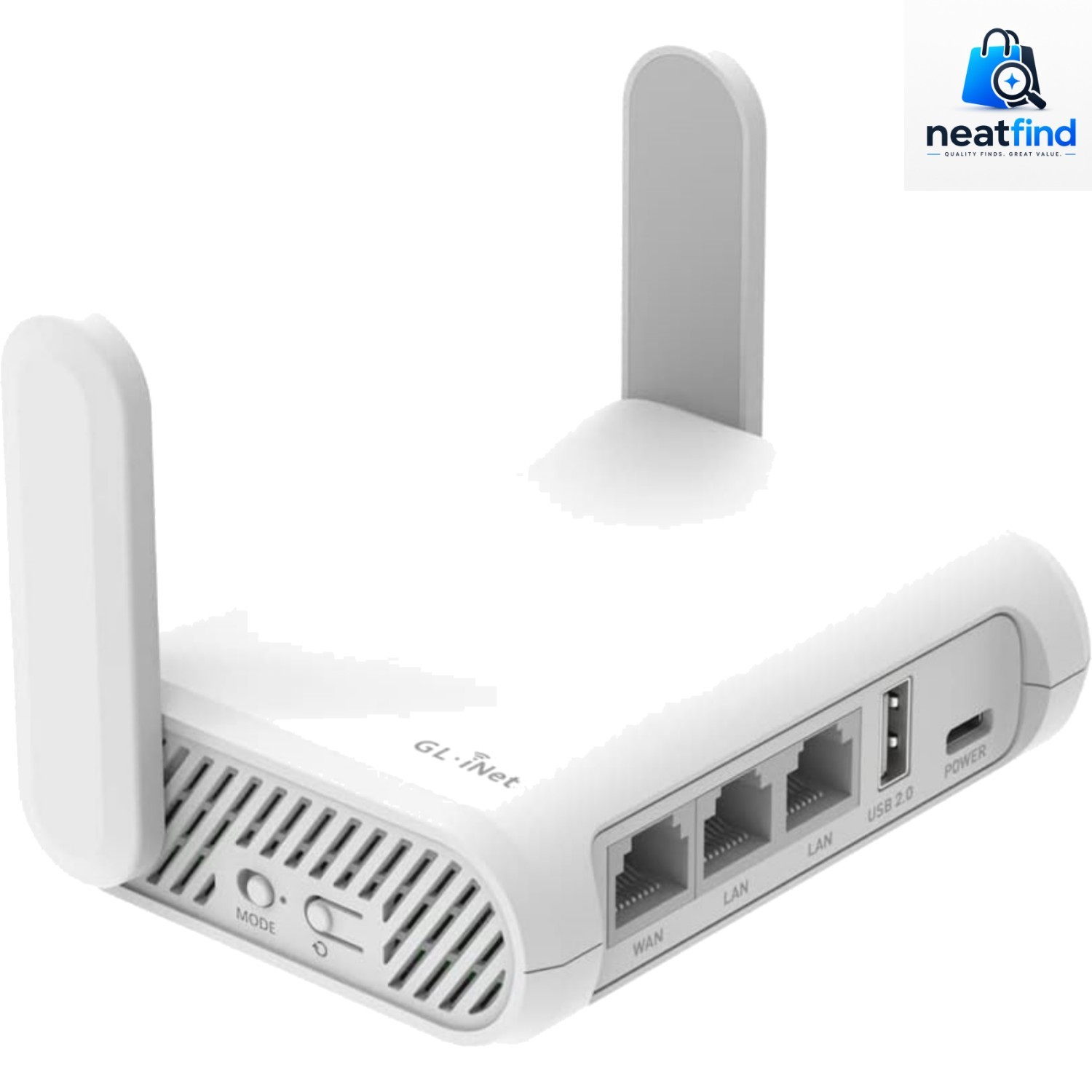 GL Opal Travel Router AC1200 Dual-Band Wi-Fi 2.4G/5G 3 Gigabit Ports