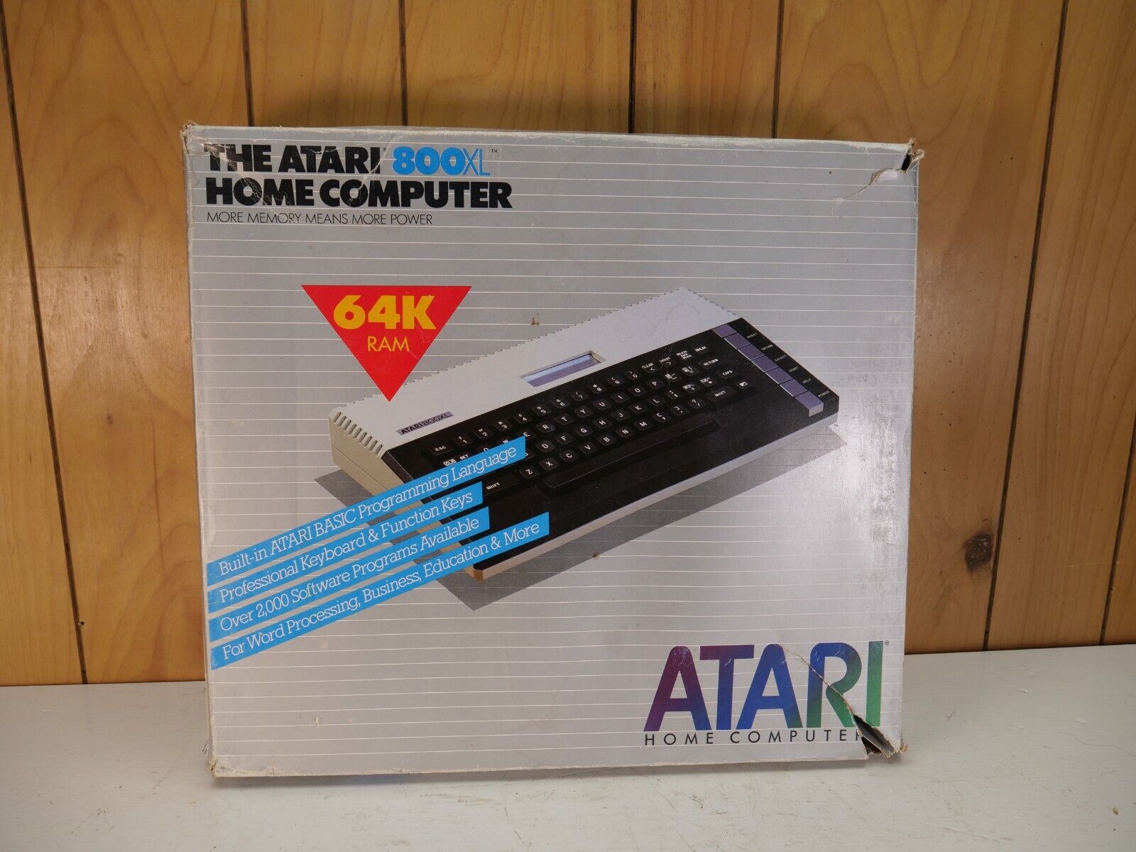 Vintage Atari 800XL Home Computer 64K RAM in Original Box MINT TESTED