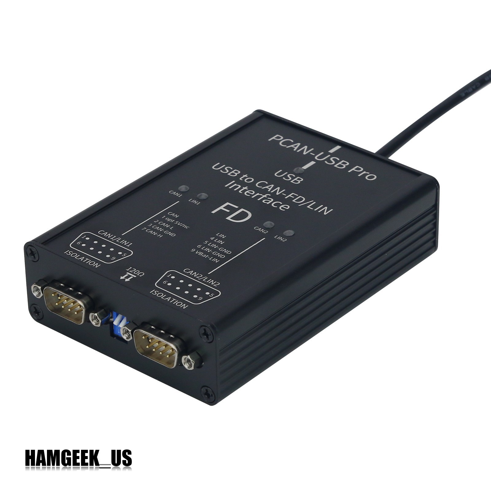 PCAN-USB Pro PCAN FD Pro 2-Channel USB to CAN-FD/LIN Adapter for Vector CANoe