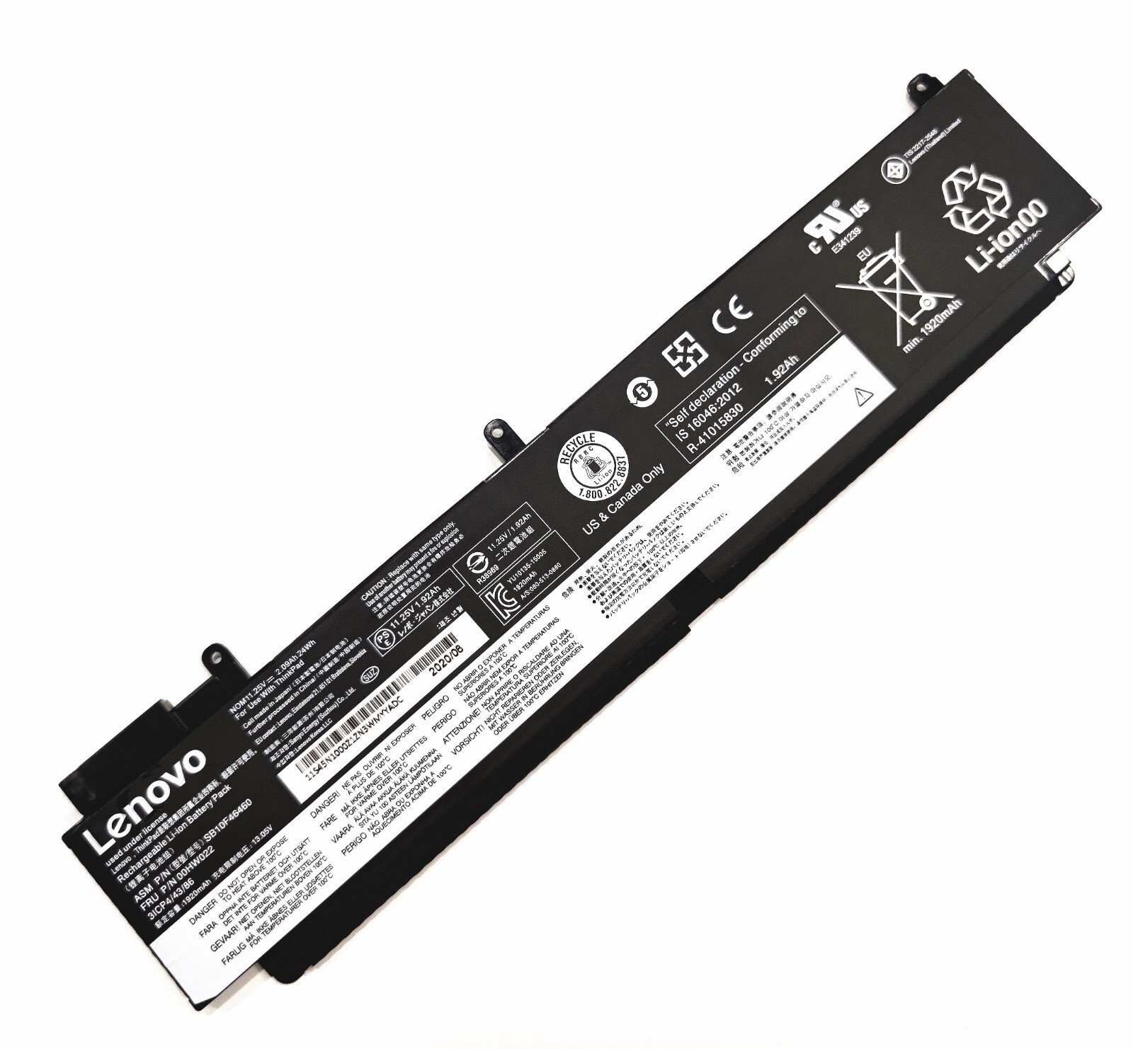Genuine 00HW024 00HW025 Battery For Lenovo ThinkPad 01AV405 01AV406 T460s T470s