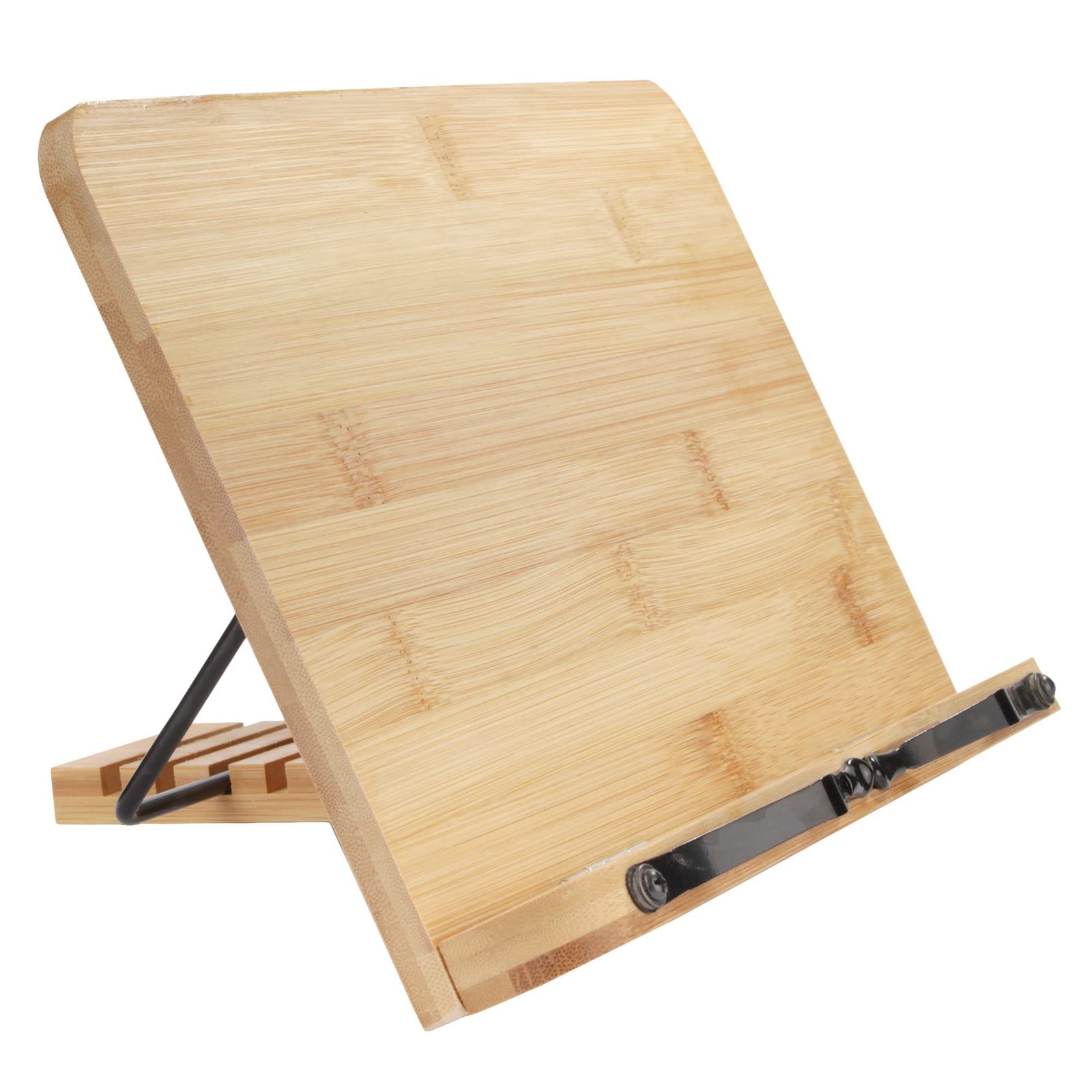 Universal Bamboo Book Stand - 1 Unit
