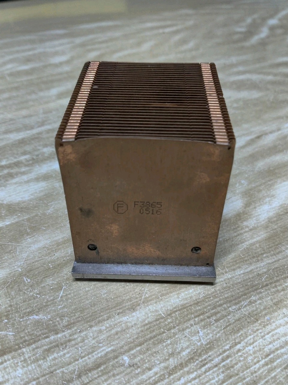 Auras Dell F3865 Aluminum Copper  Computer Heatsink  3.5" x 2.5" x 2.75"