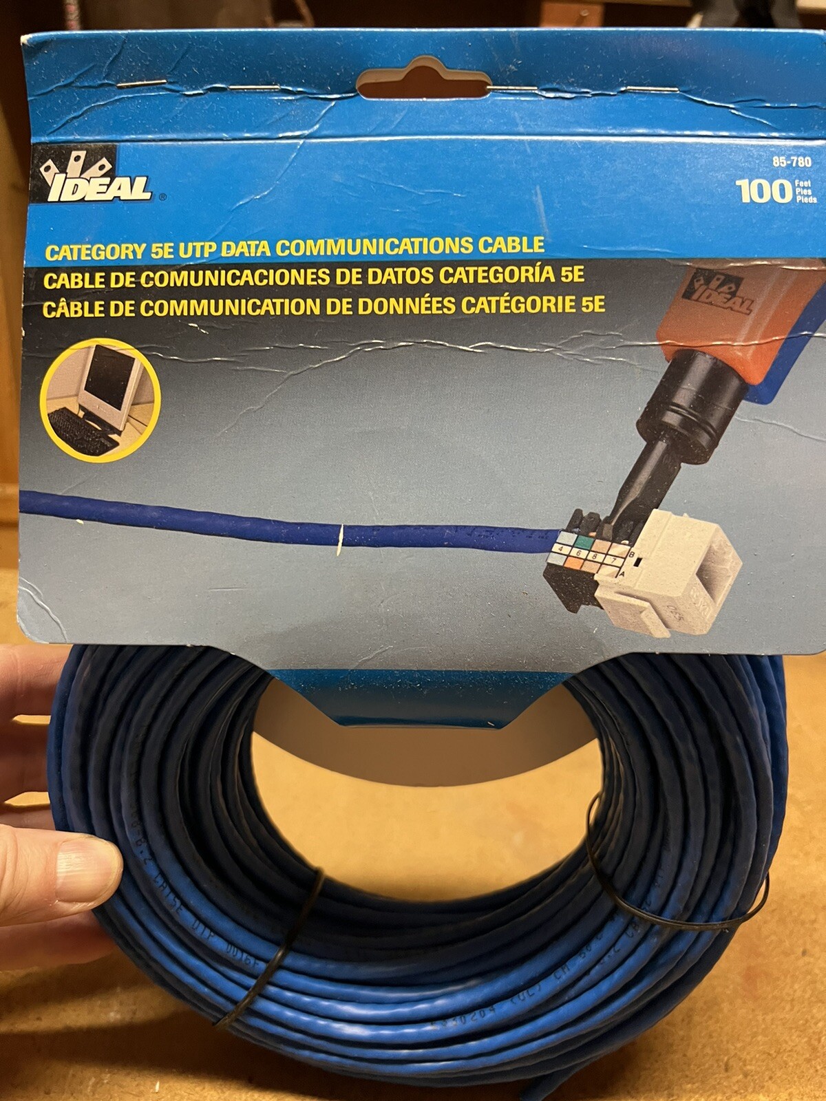 Ideal CAT 5E UTP Data Communications Cable 100 ft. NOS