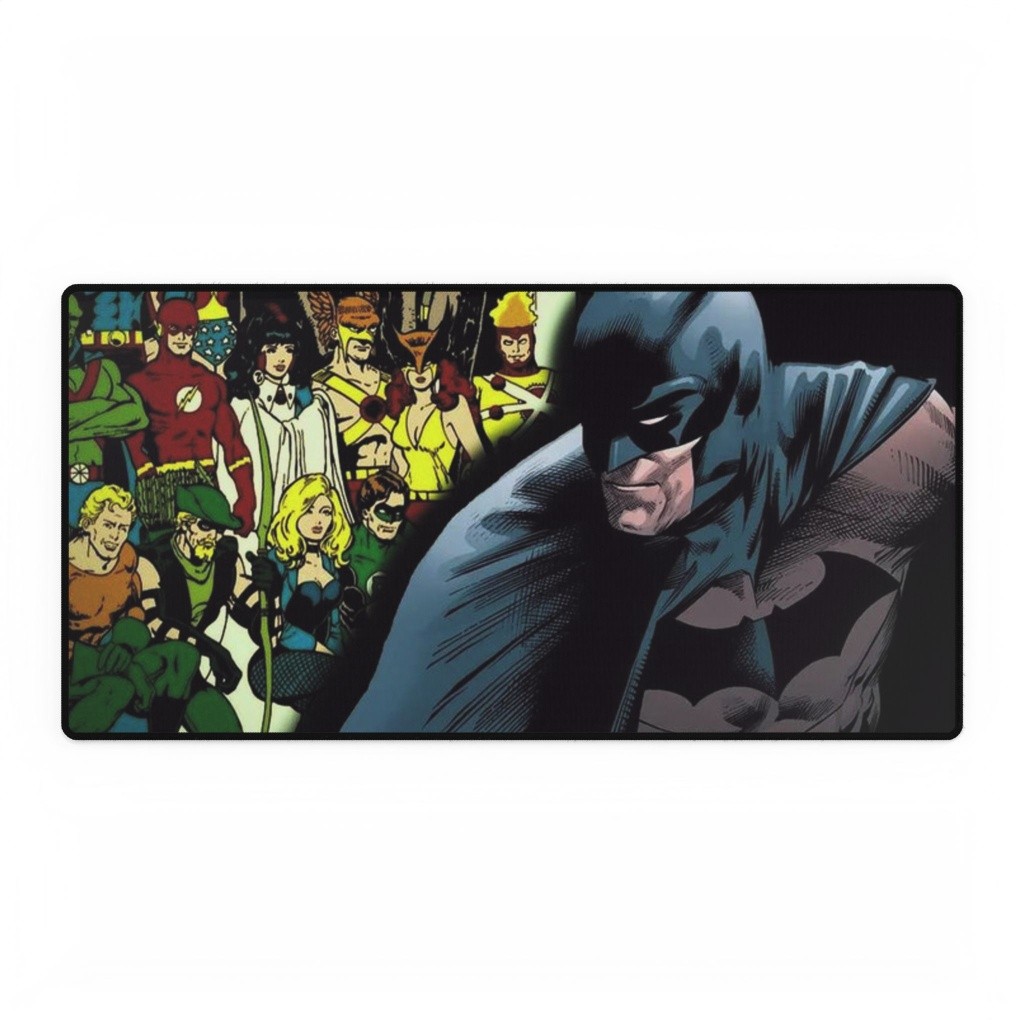 Batman And Justice League Heroes Comic Art Mouse Pad Desk Mats