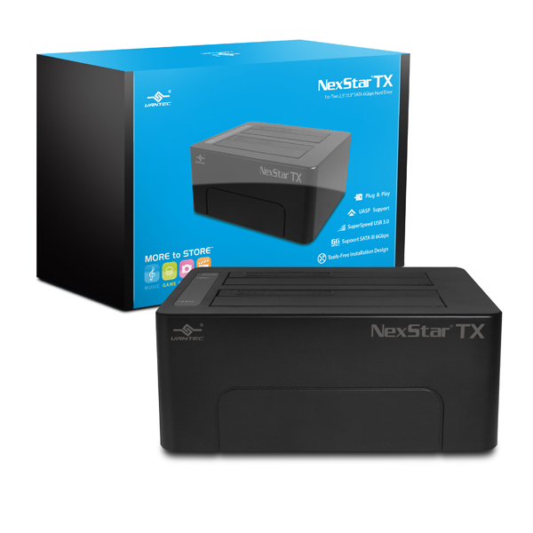 Vantec NexStar® TX Dual Bay USB 3.0 Hard Drive Dock