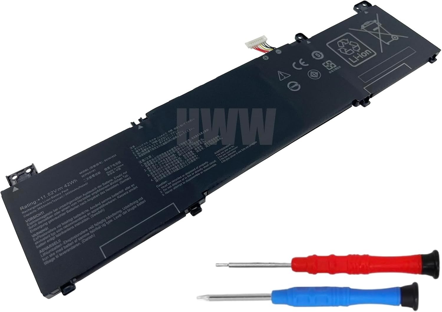 HWW New 11.52V 42Wh B31N1822 Battery Compatible with Asus ZenBook Flip 14 Q406