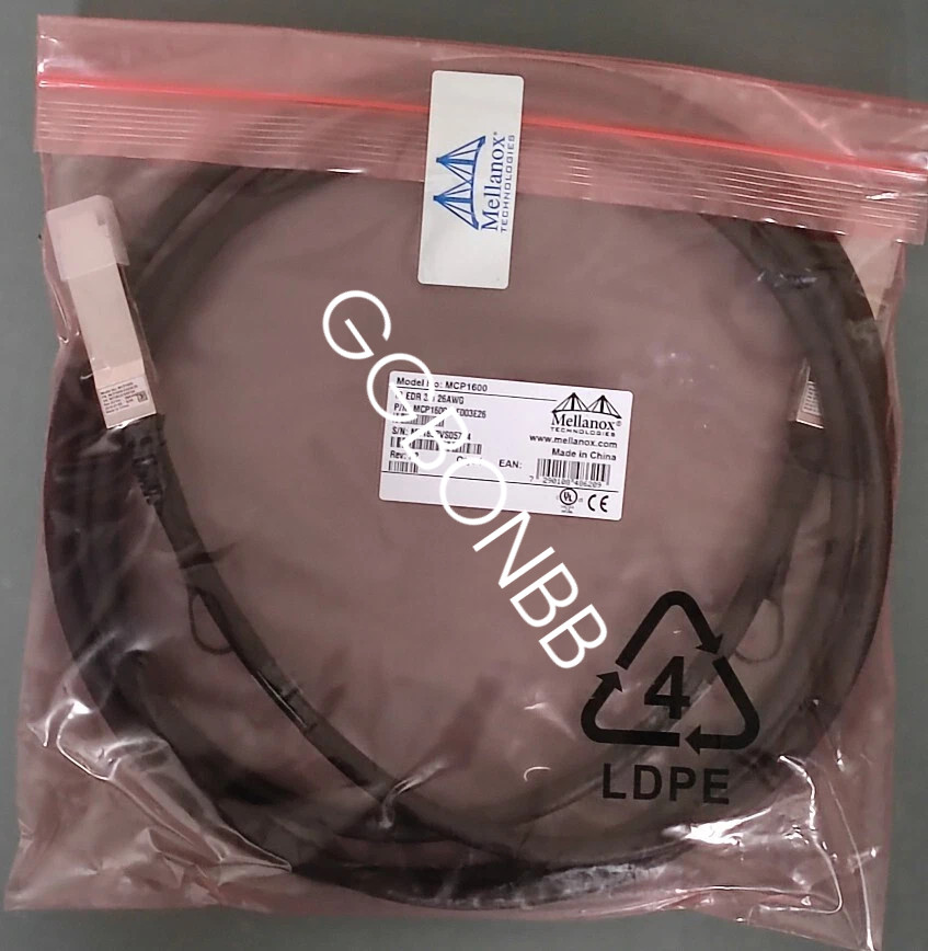 Mellanox MCP1600-E003E26 QSFP28 IB EDR up to 100Gb/s 3M Passive Copper DAC Cable