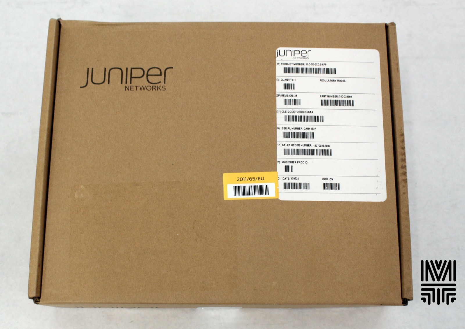 New Juniper Networks MIC-3D-2XGE-XFP 2-Port 10Gb Ethernet MIC Module, MX Series.