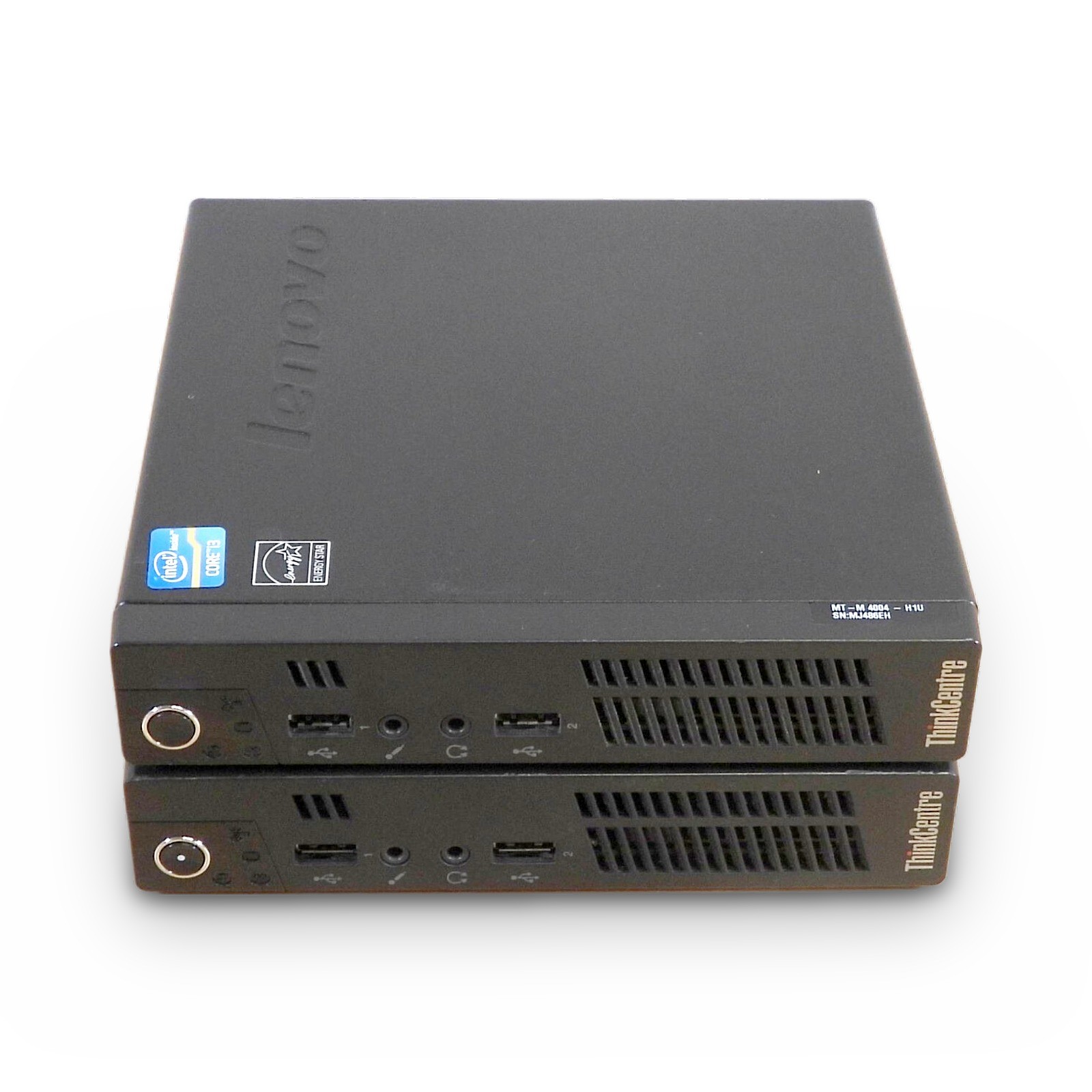 Lot of 2 Lenovo ThinkCentre M72e Tiny i3-3220T 2.8GHz No RAM, Drive, Power Cord