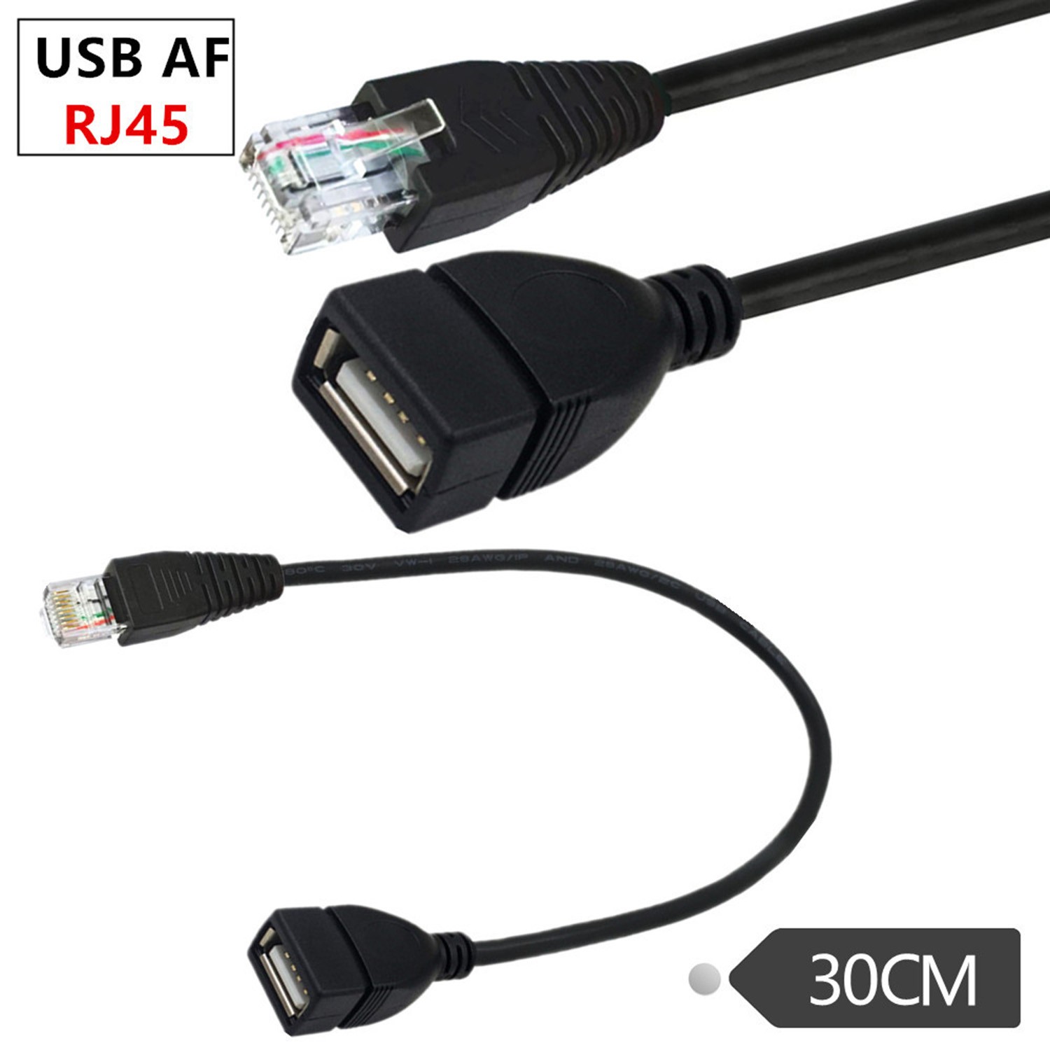 2x USB to RJ45 Ethernet Adapter Converter Network Cable Router Modem Camera ADSL