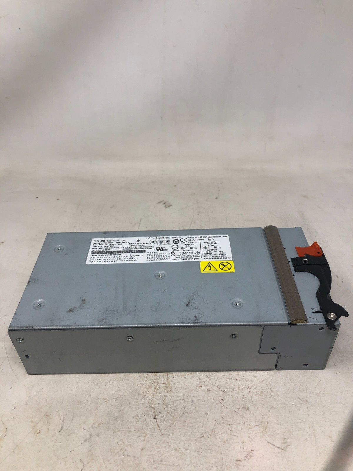 Emerson 7001509-Y000 IBM 94Y8256 Networking Power Supply 1450W