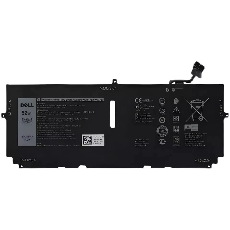 Original 52WH 722KK Battery For Dell XPS 13 9300 9310 P117G P117G001 2XXFW NEW