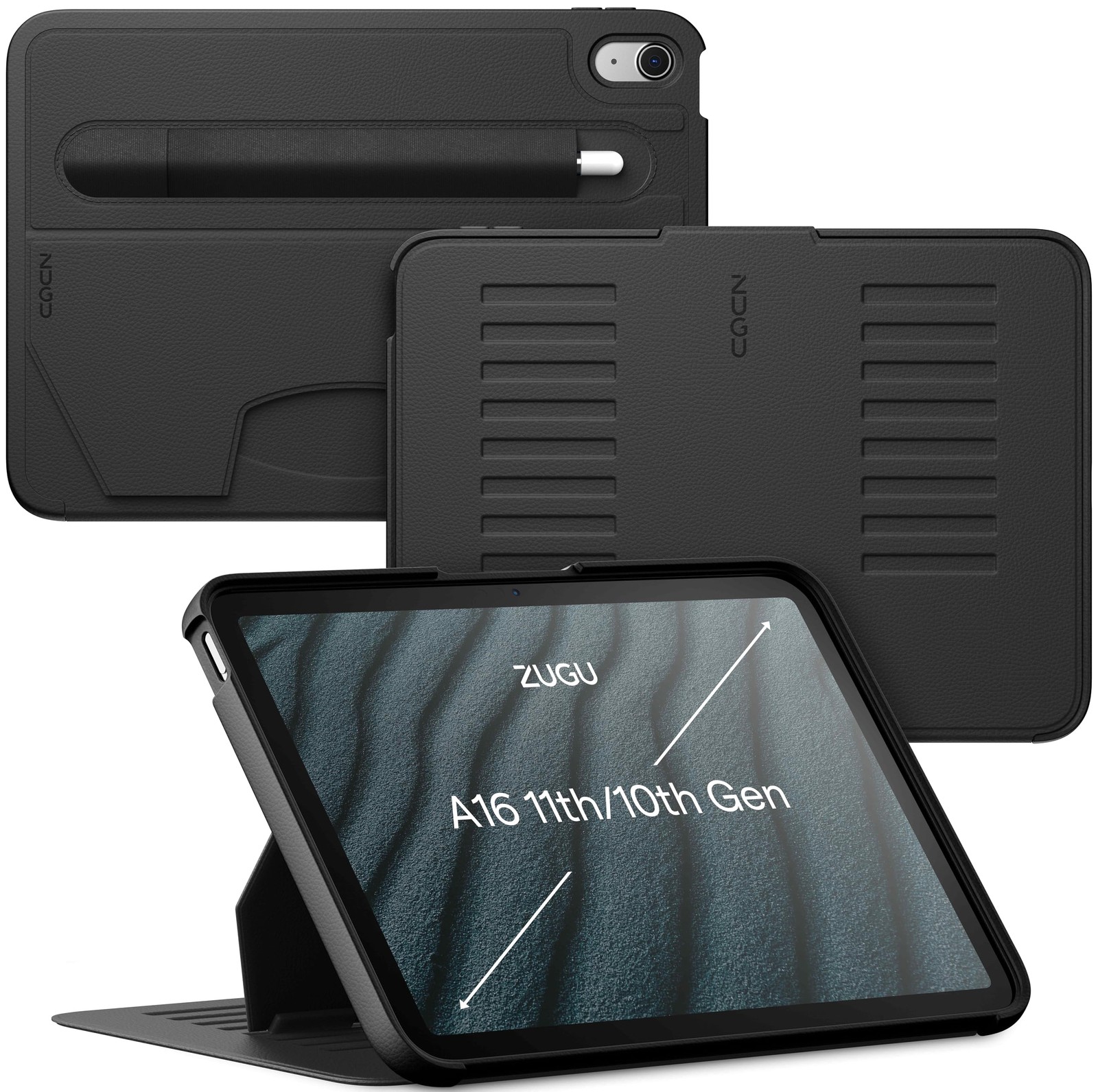 Premium Protective Case for iPad 10.9" (10th/11th Gen) - Stealth Black