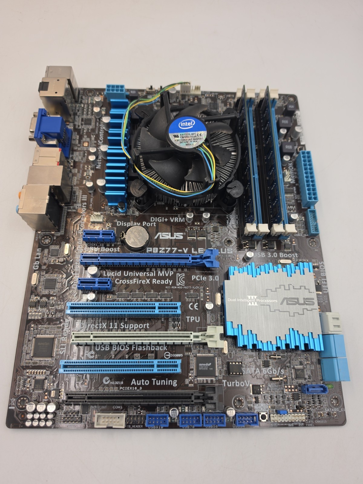 ASUS PBZ77-V Motherboard w/o I/O Shield, I7-3770k 3.5GHz, 8GB Ram Tested
